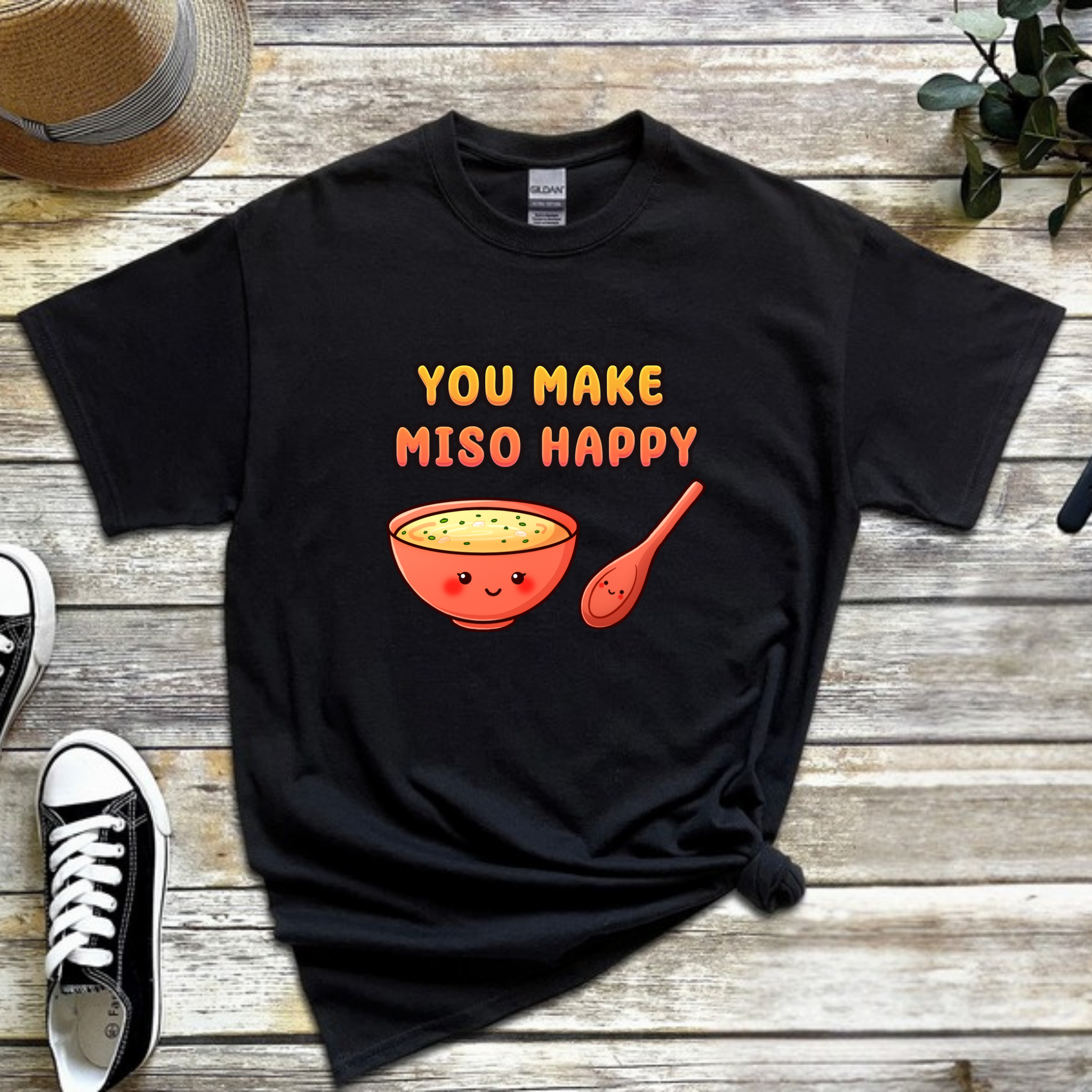 You Make Miso Happy Miso Soup and Spoon Couple T-Shirt