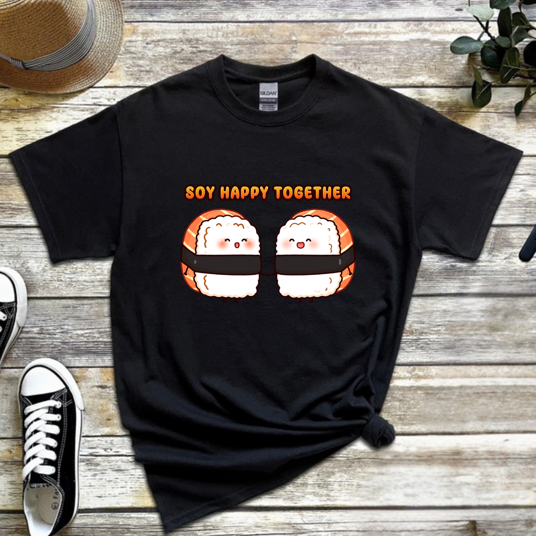 Soy Happy Together Sushi Couple T-Shirt