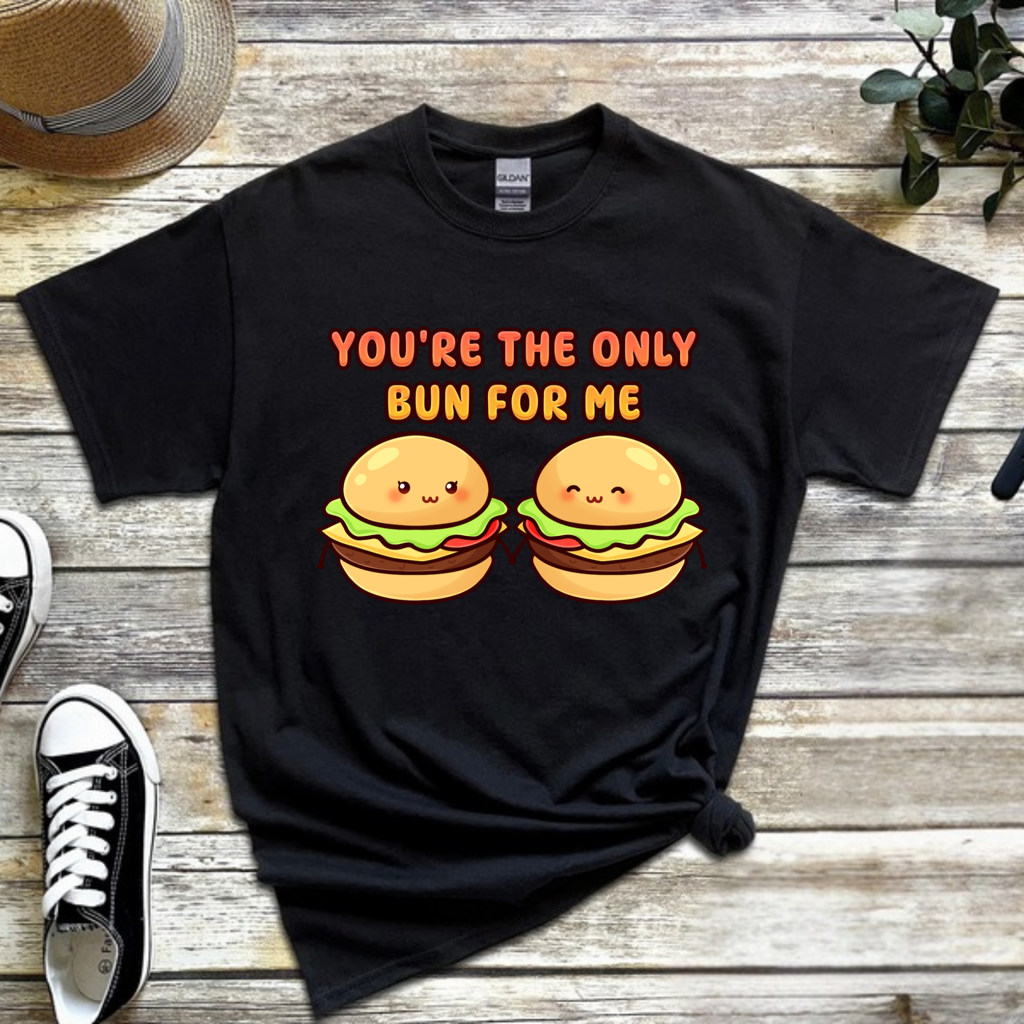 You're the Only Bun for Me Burger Couple T-Shirt
