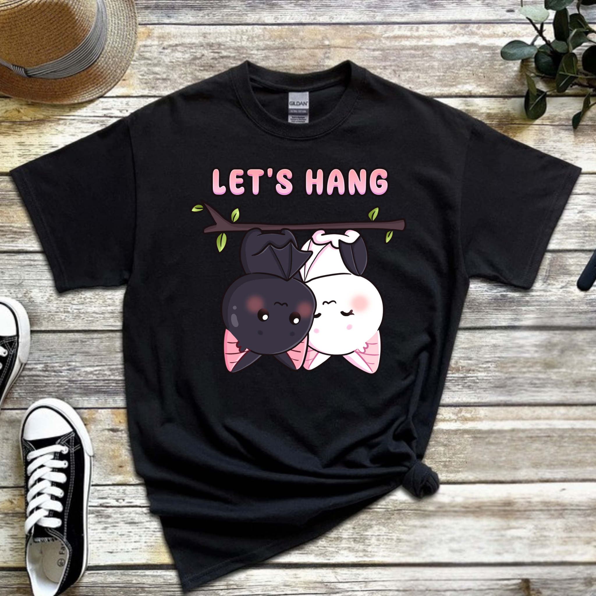 Let's Hang Bat Couple T-Shirt