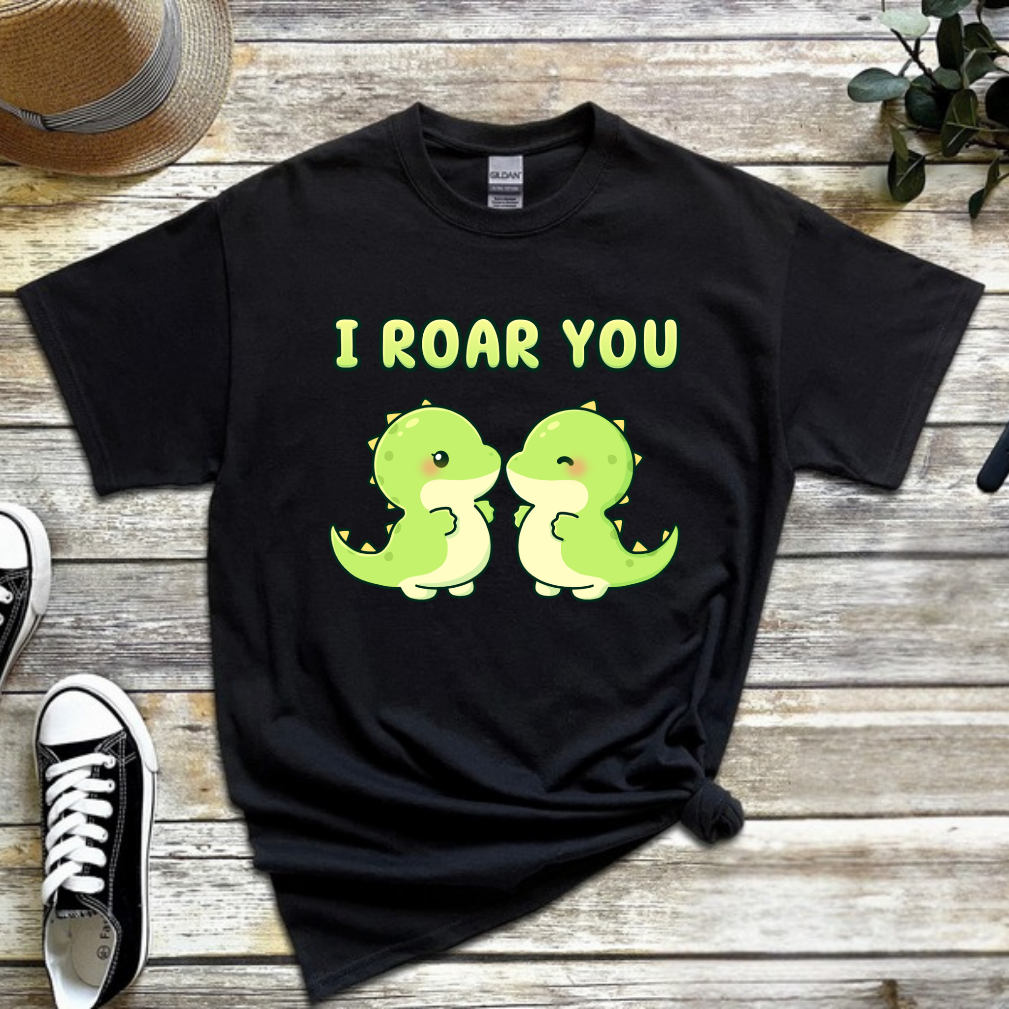 I Roar You Dinosaur Couple T-Shirt