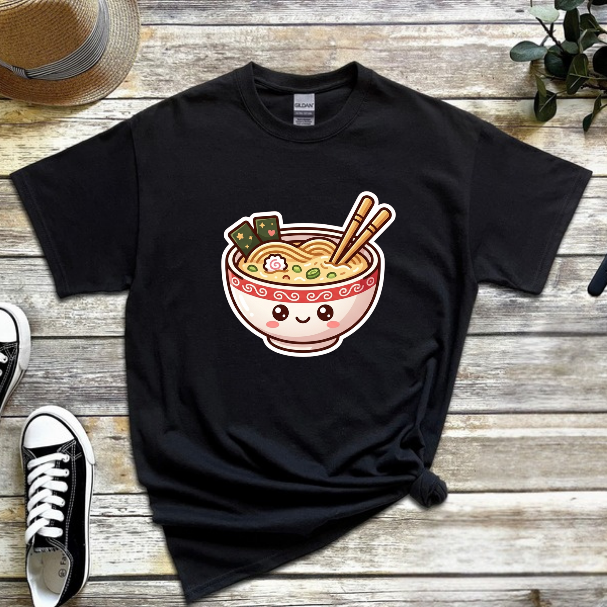 Happy Ramen Bowl Mascot T-Shirt