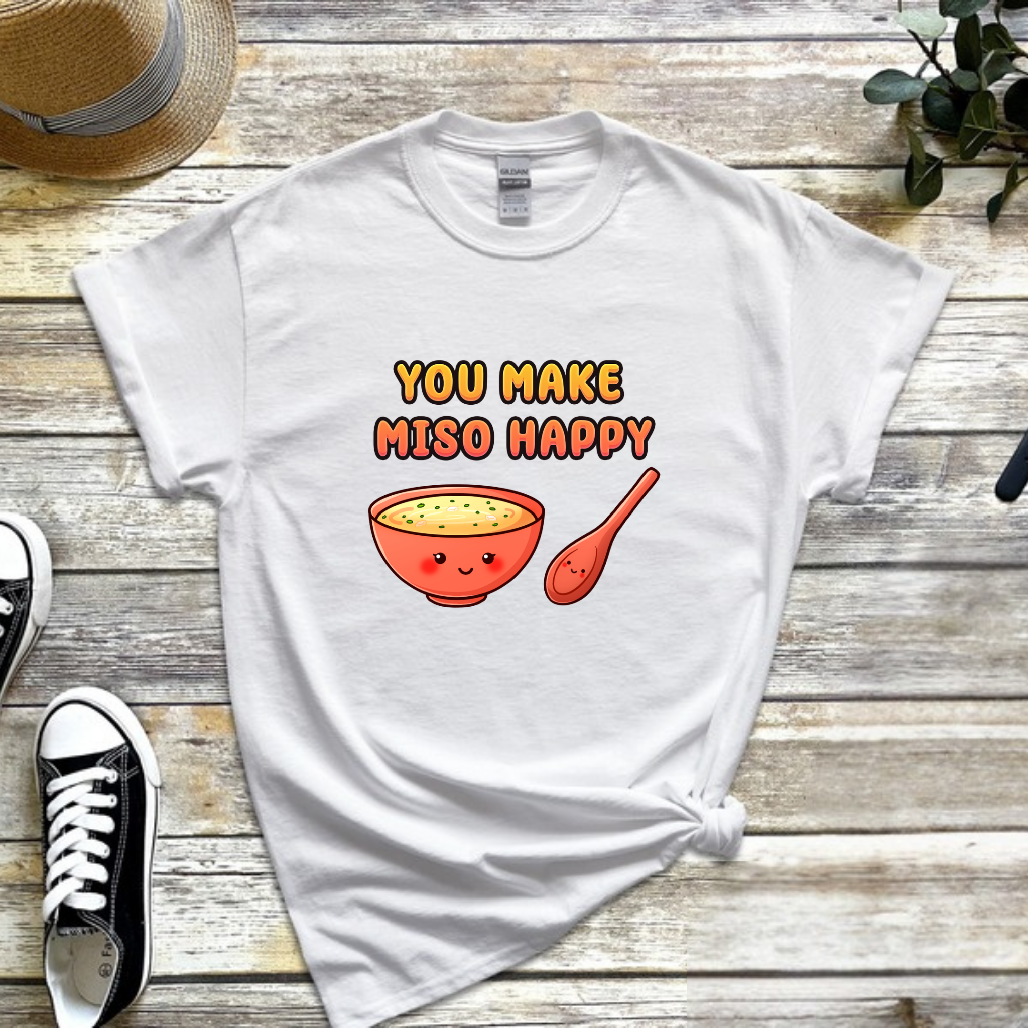You Make Miso Happy Miso Soup and Spoon Couple T-Shirt