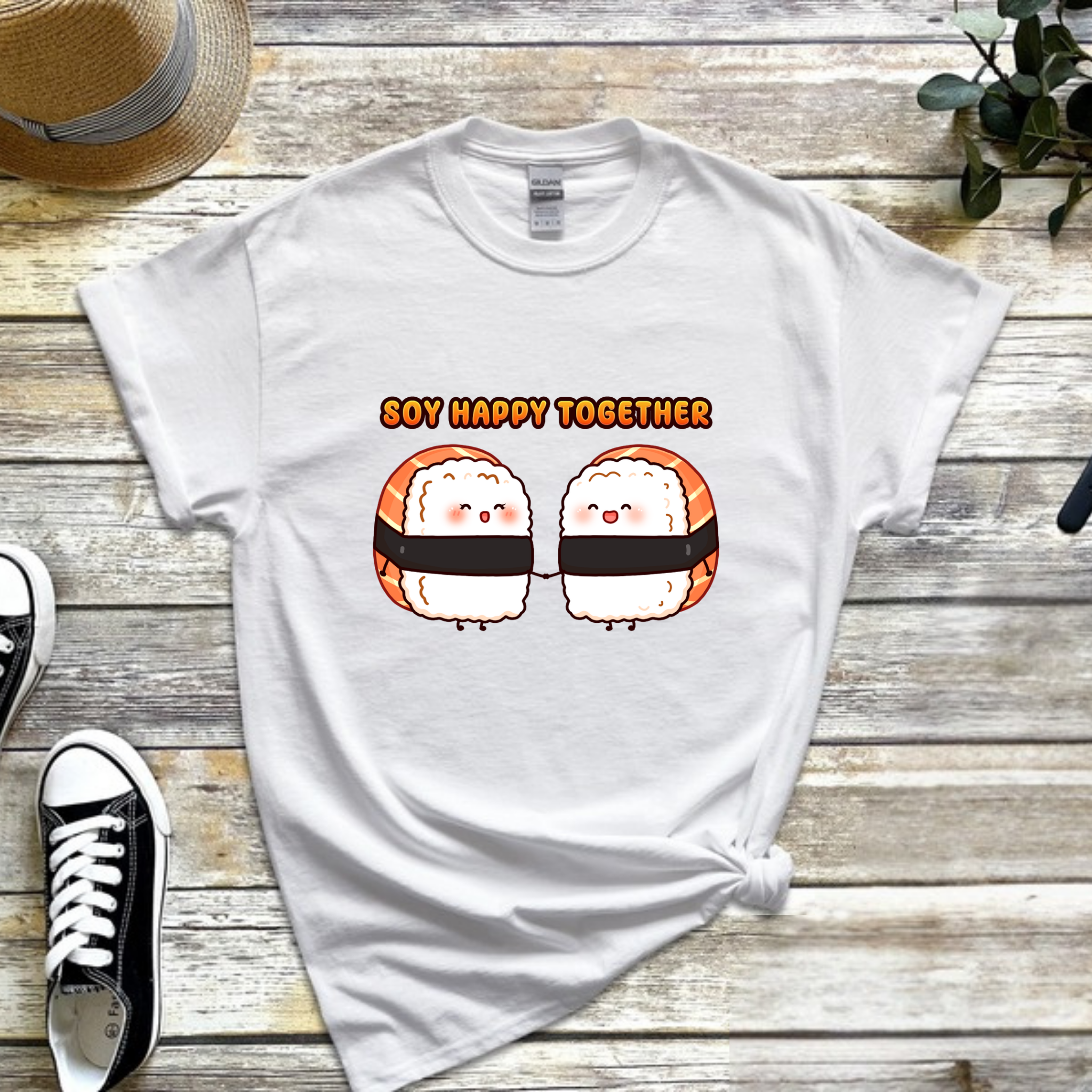 Soy Happy Together Sushi Couple T-Shirt