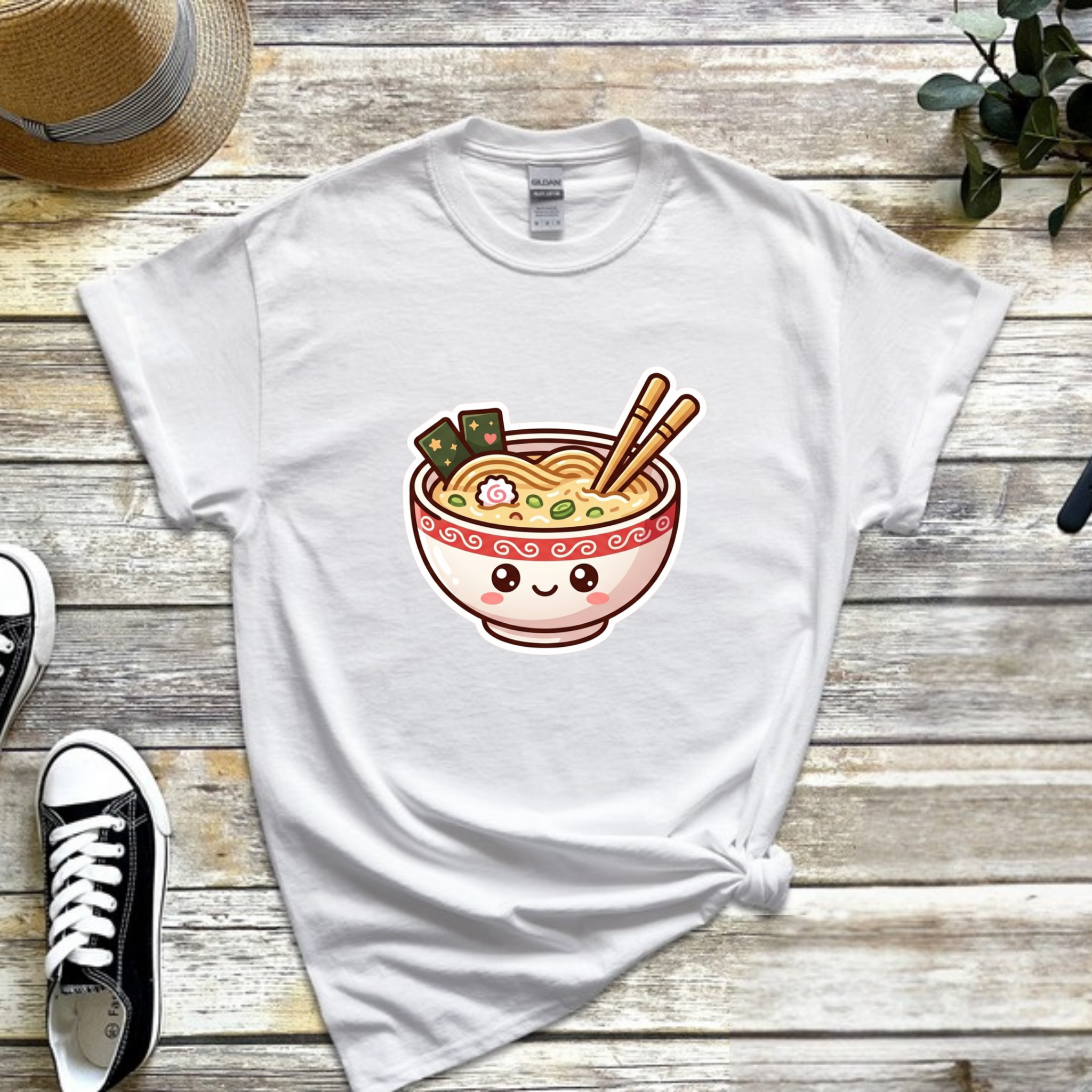 Happy Ramen Bowl Mascot T-Shirt