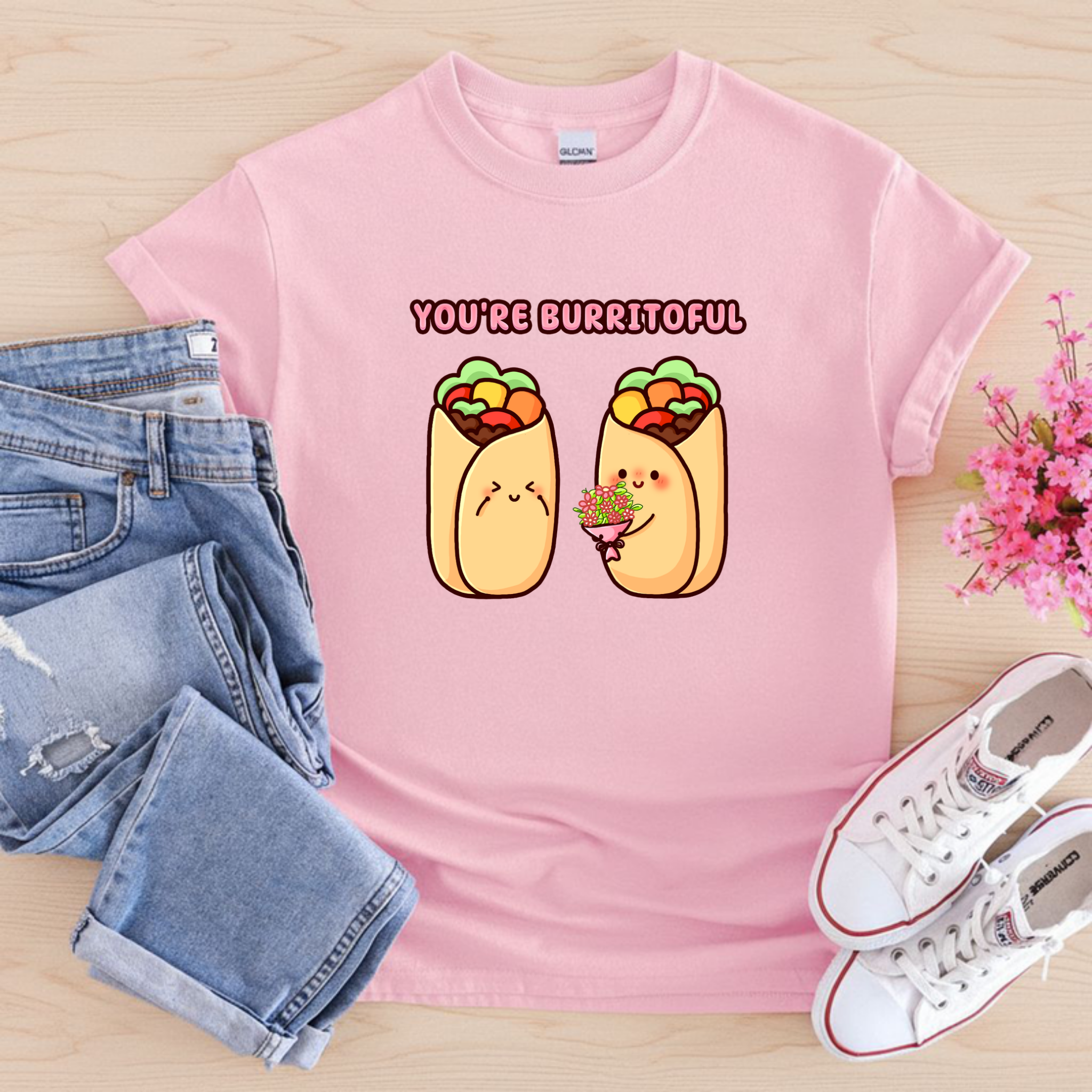 You're Burritoful Burrito Couple T-Shirt