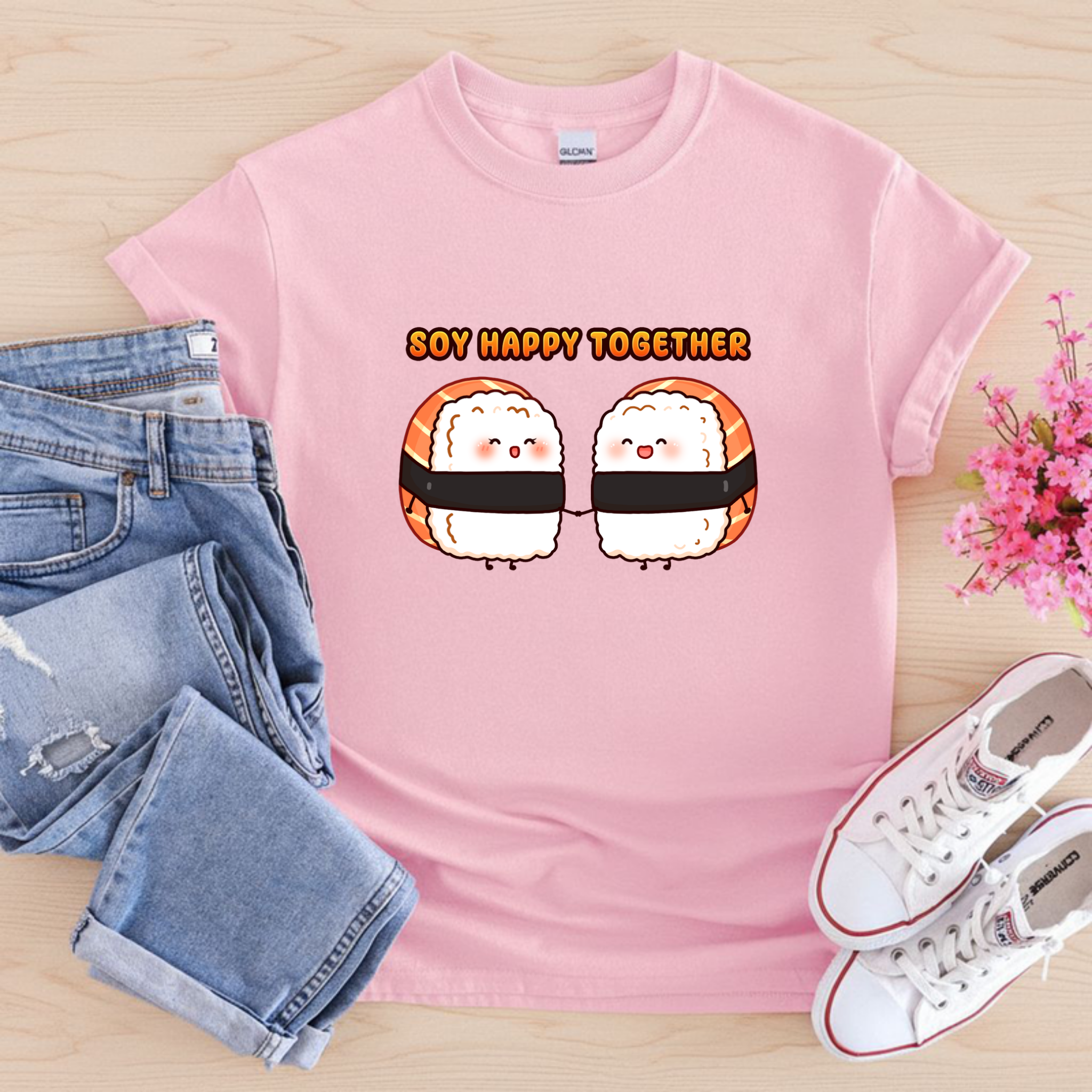 Soy Happy Together Sushi Couple T-Shirt