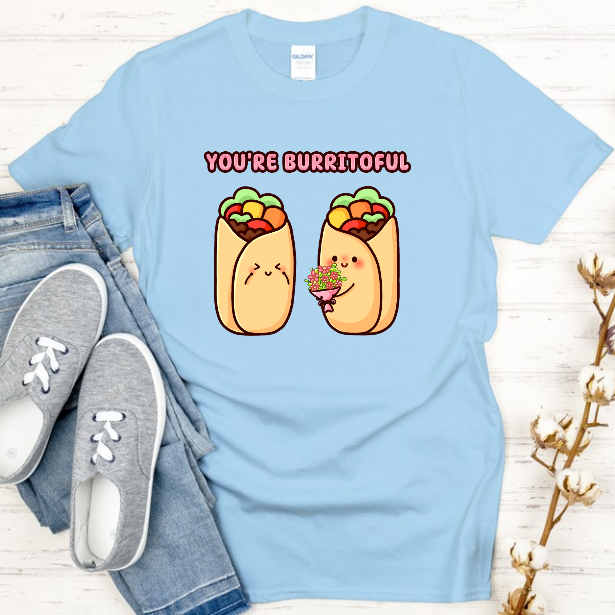 You're Burritoful Burrito Couple T-Shirt
