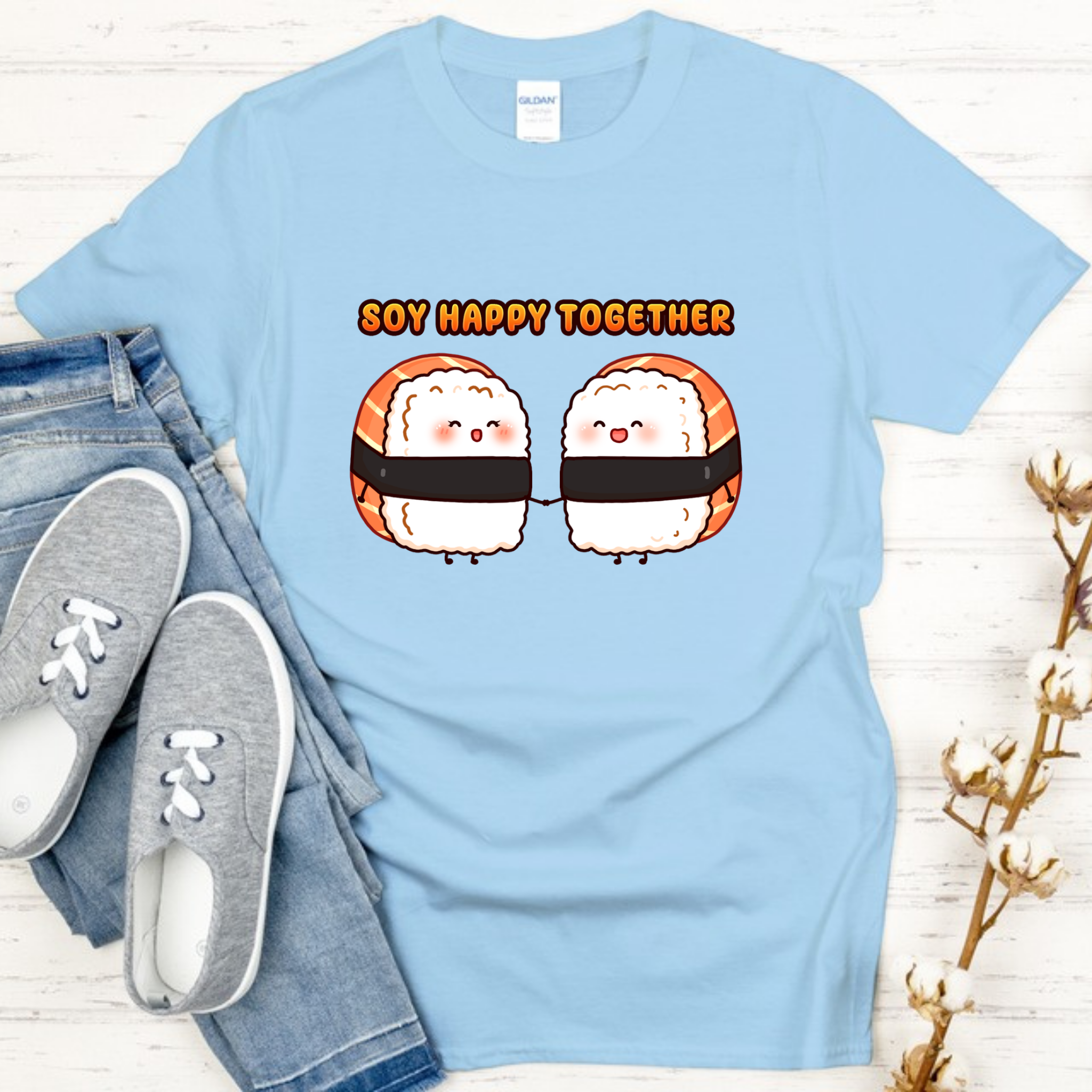 Soy Happy Together Sushi Couple T-Shirt