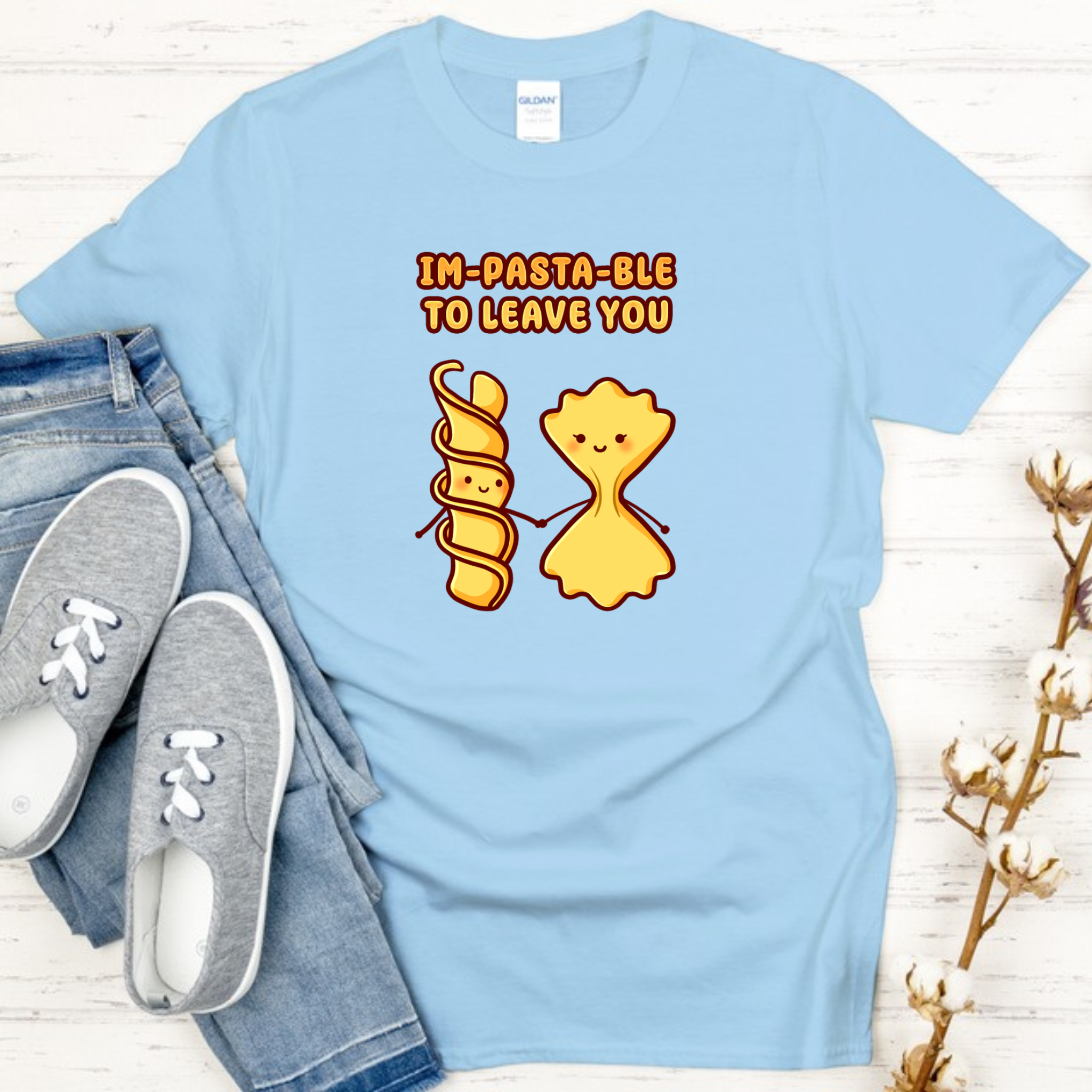 Im-Pasta-Ble to to Leave You Pasta Couple T-Shirt