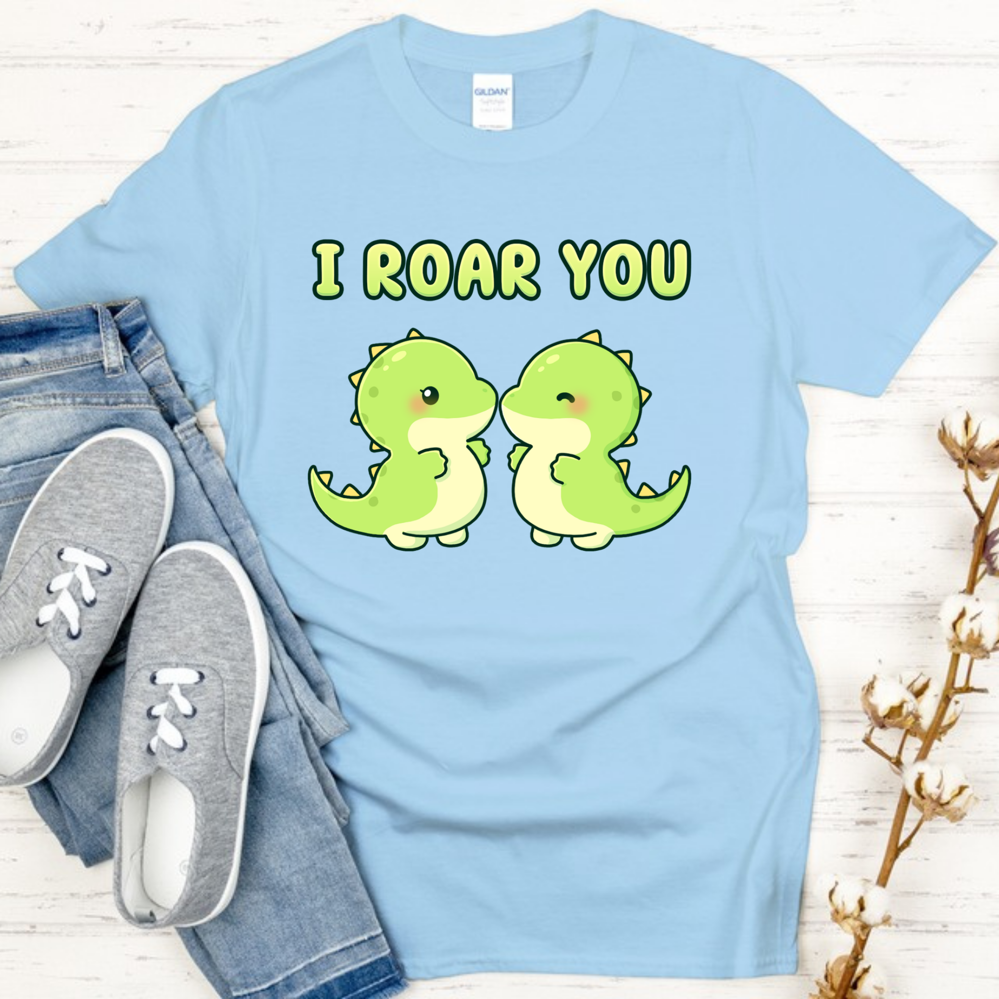 I Roar You Dinosaur Couple T-Shirt