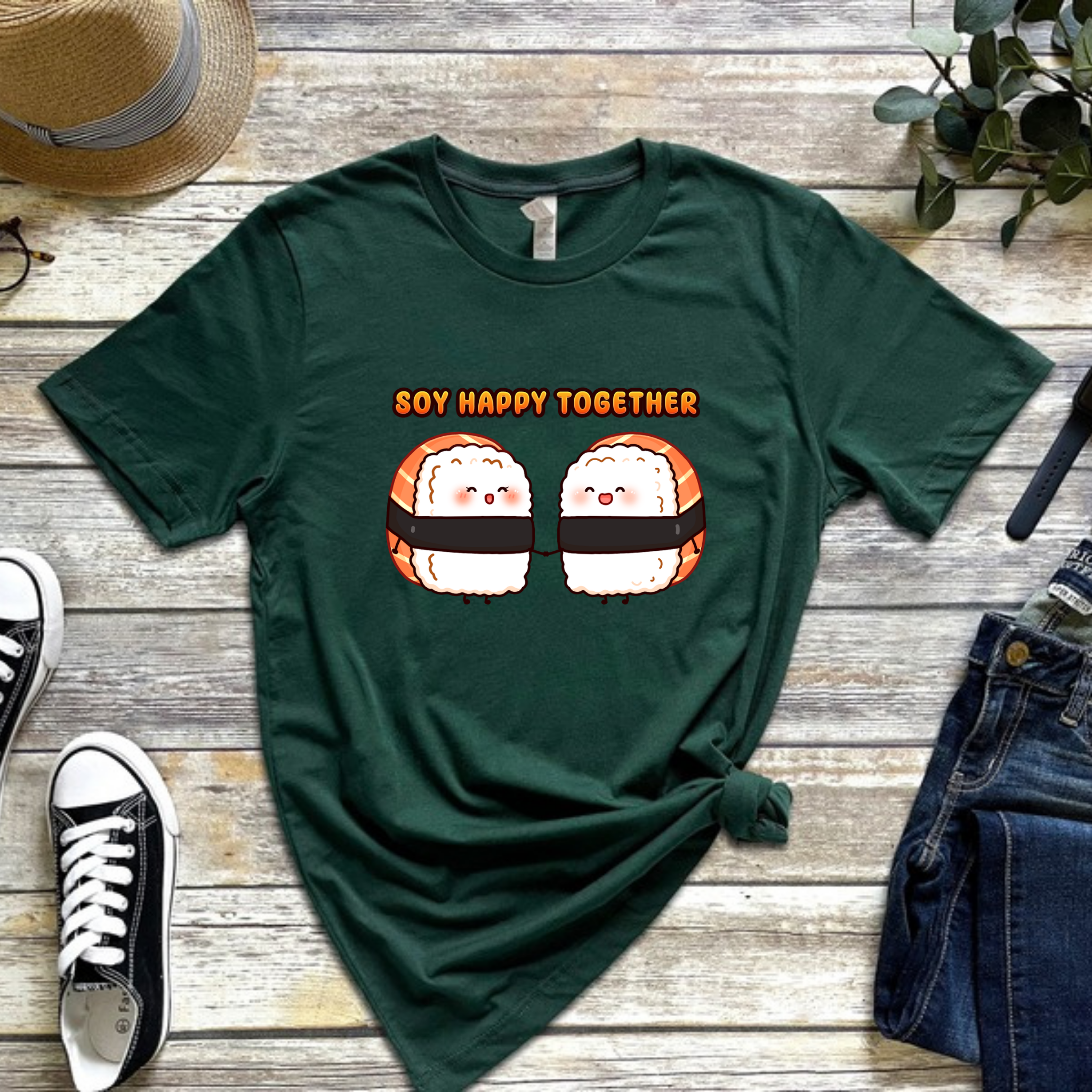 Soy Happy Together Sushi Couple T-Shirt
