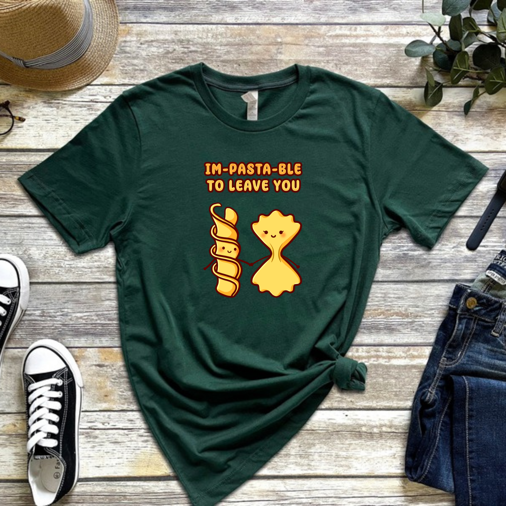 Im-Pasta-Ble to to Leave You Pasta Couple T-Shirt