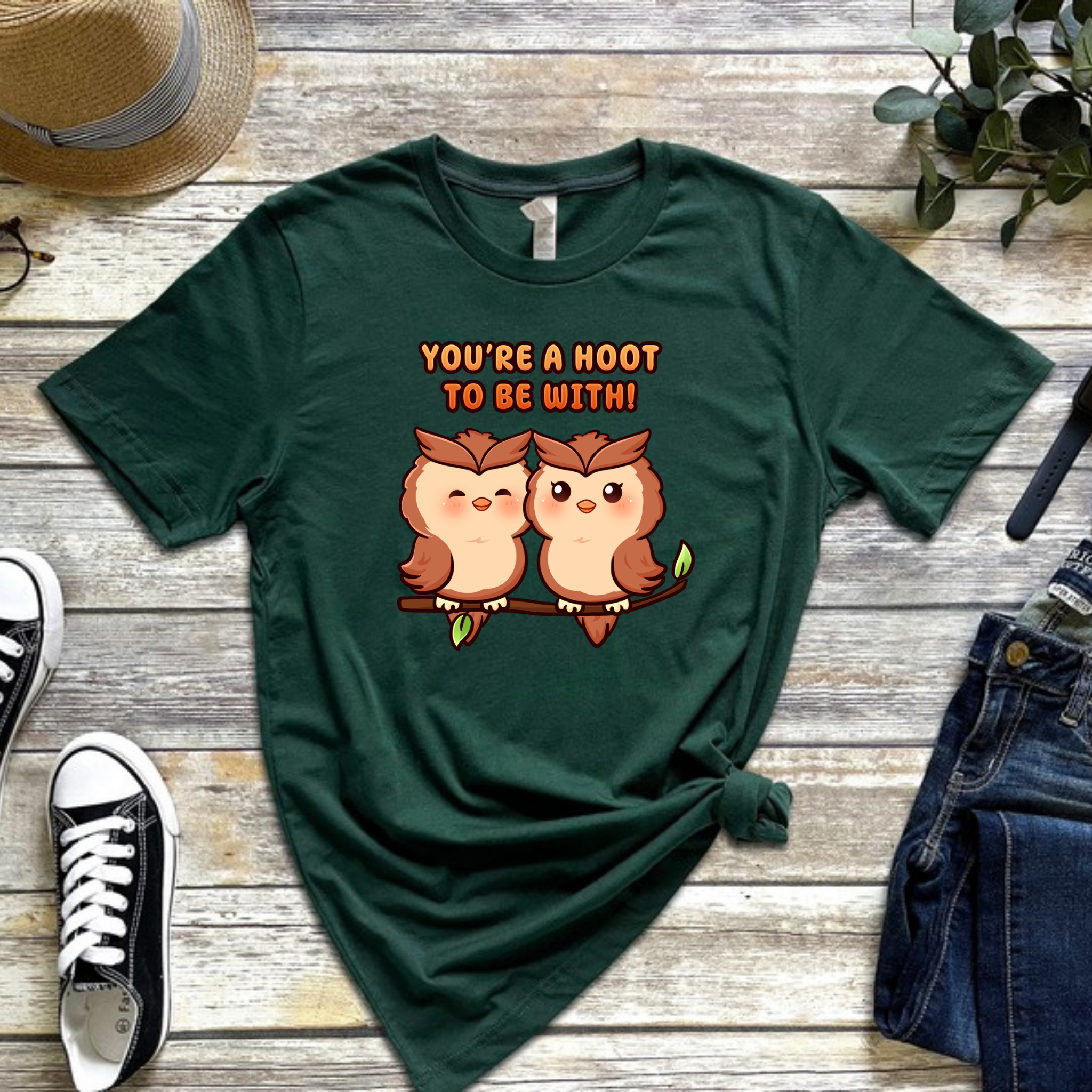 You're a Hoot to Be With Owl Couple T-Shirt