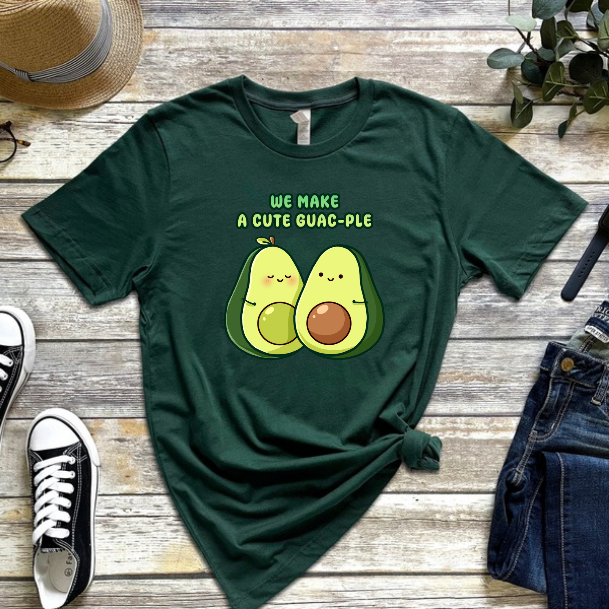We Make a Cute Guac-ple Avocado Couple T-Shirt