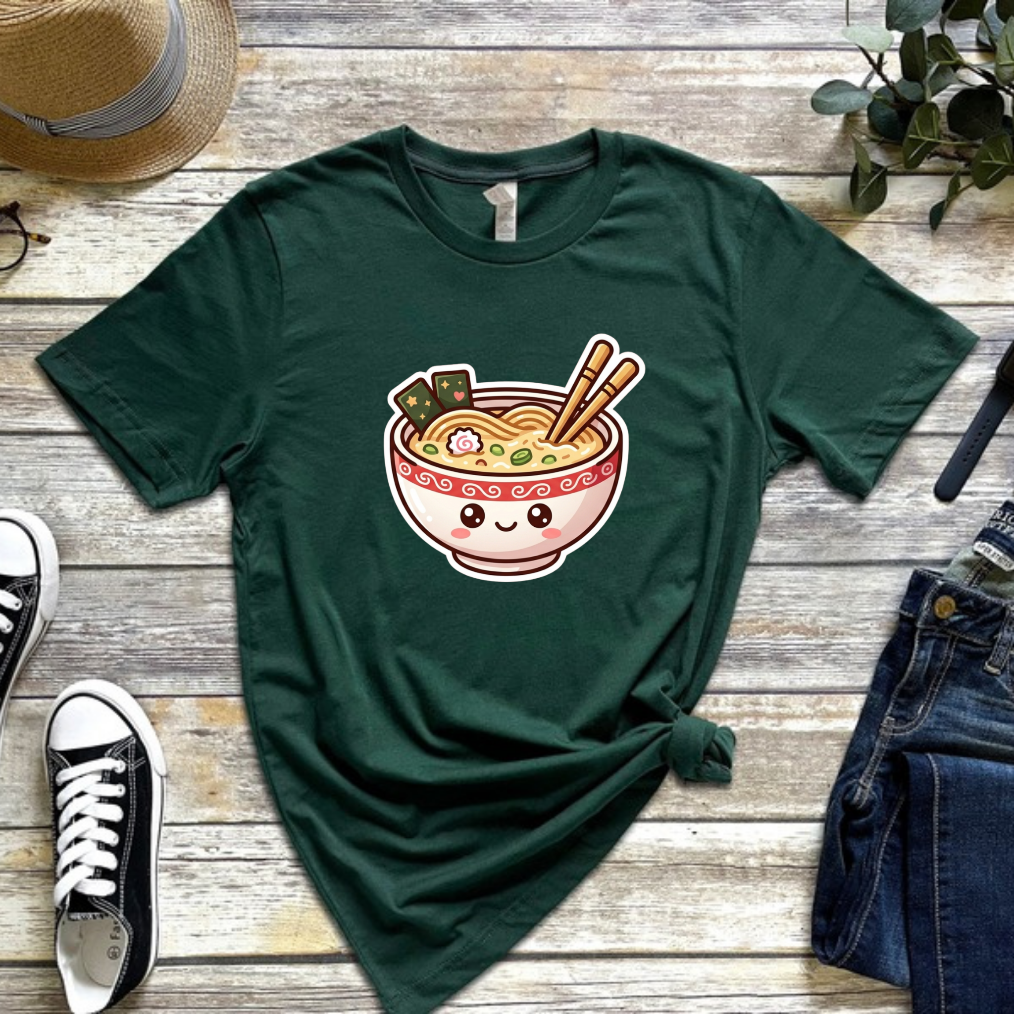 Happy Ramen Bowl Mascot T-Shirt