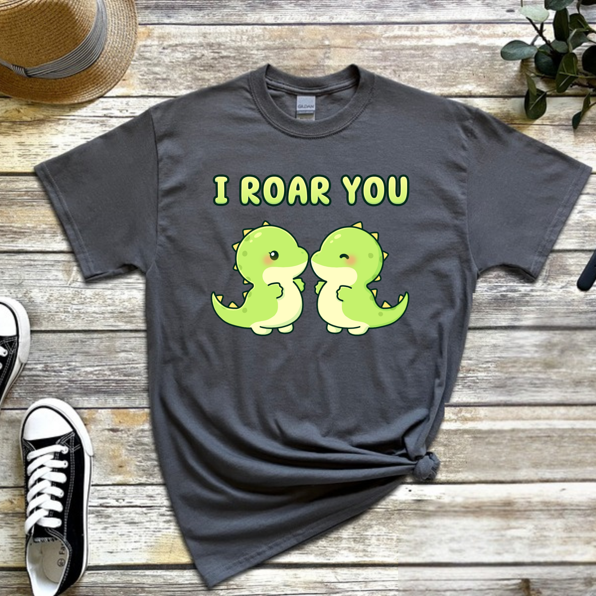 I Roar You Dinosaur Couple T-Shirt
