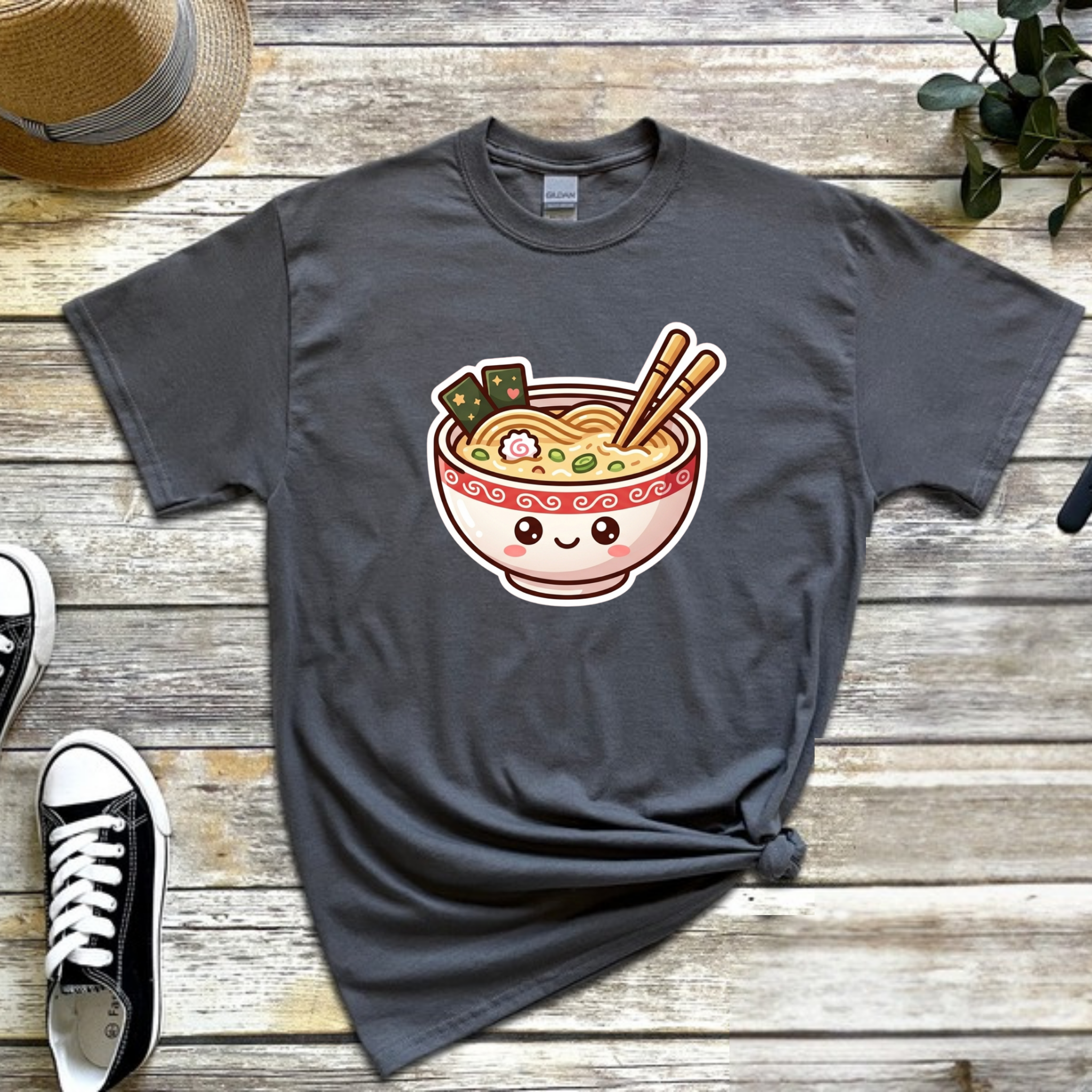 Happy Ramen Bowl Mascot T-Shirt
