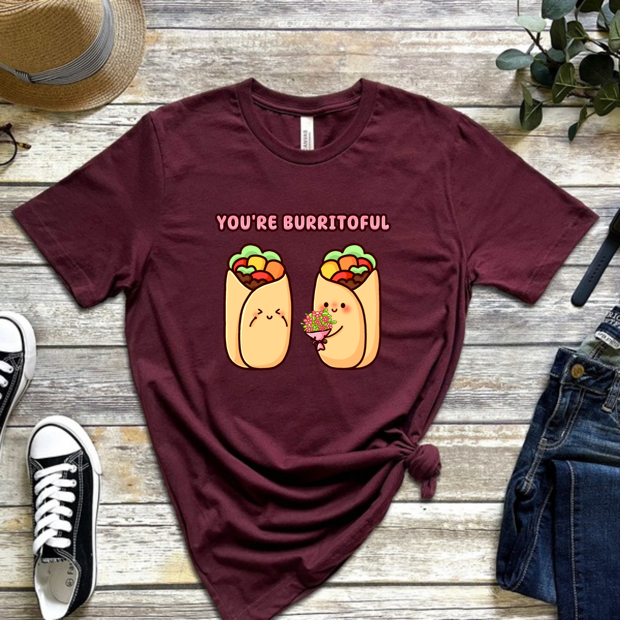 You're Burritoful Burrito Couple T-Shirt