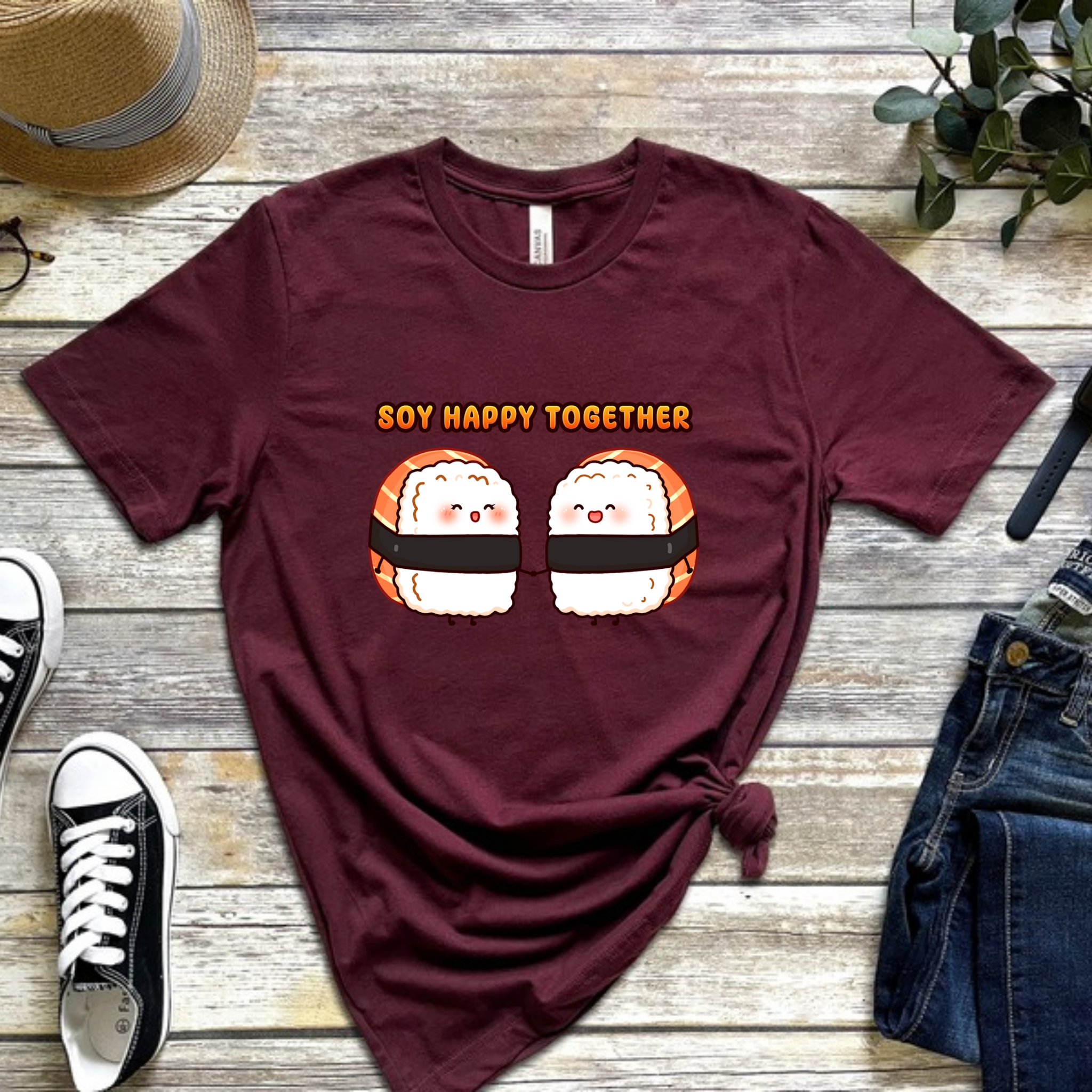 Soy Happy Together Sushi Couple T-Shirt