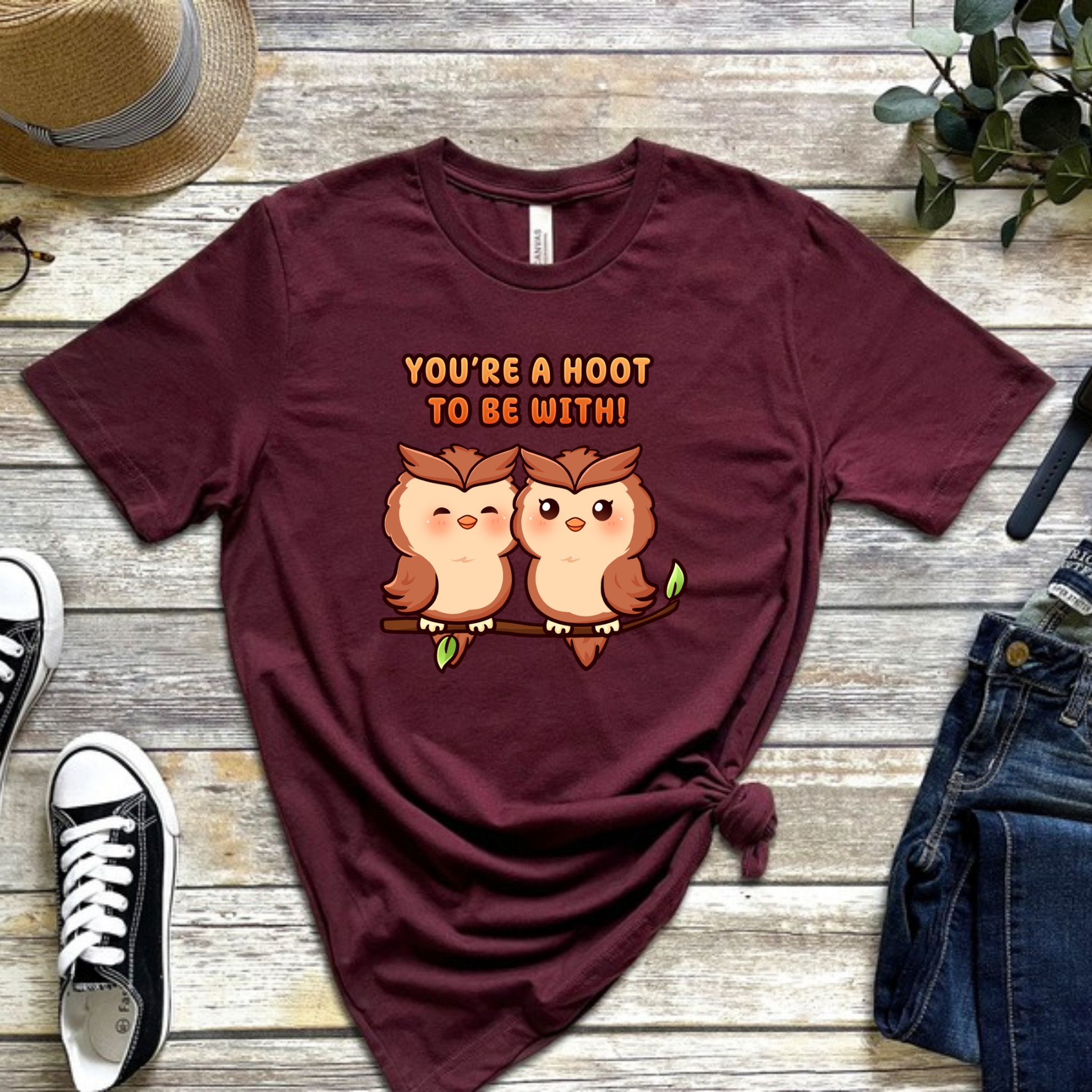 You're a Hoot to Be With Owl Couple T-Shirt