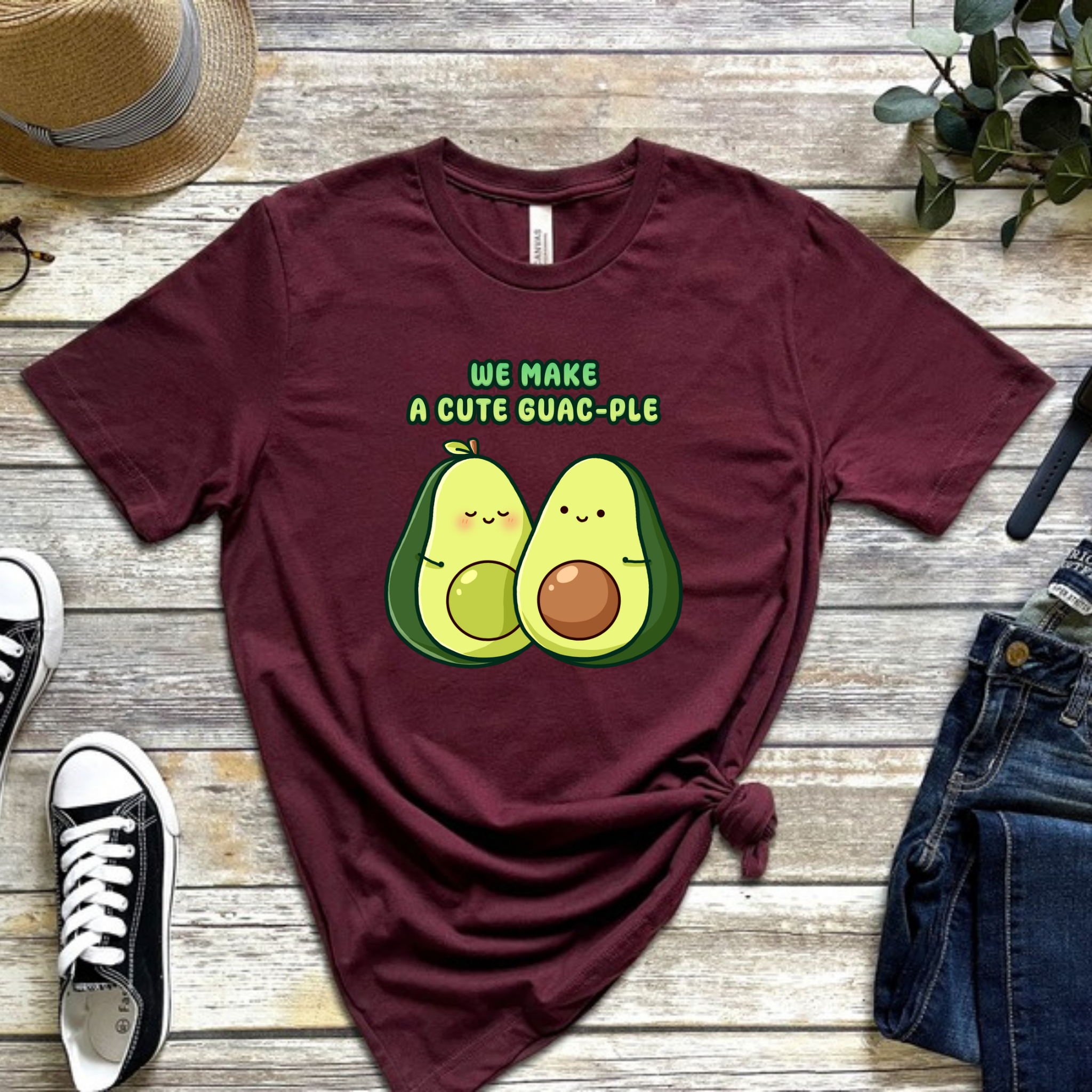 We Make a Cute Guac-ple Avocado Couple T-Shirt