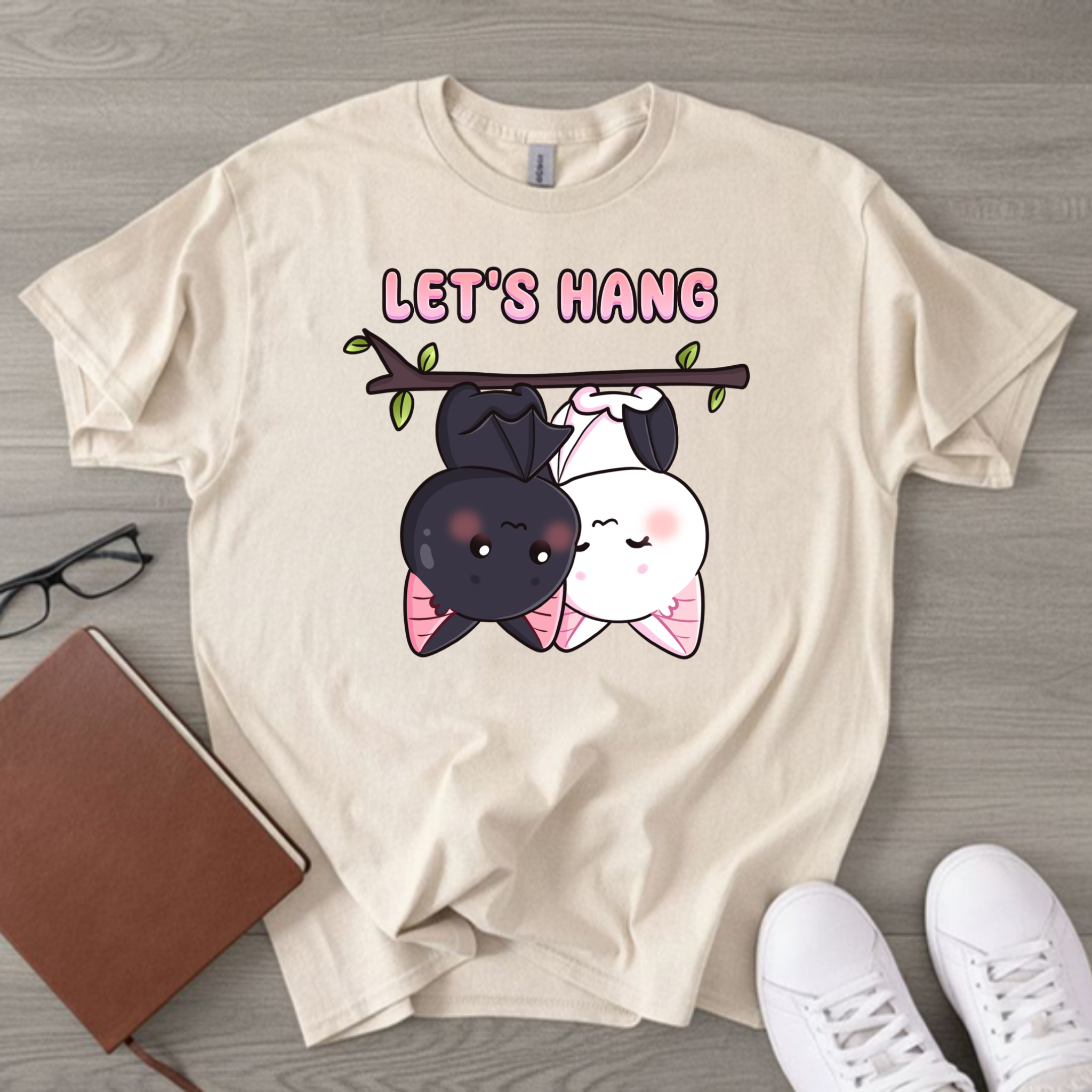 Let's Hang Bat Couple T-Shirt