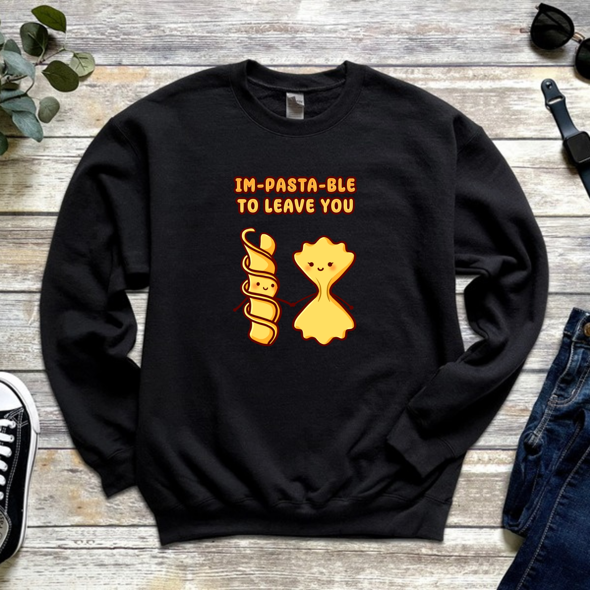 Im-Pasta-Ble to to Leave You Pasta Couple Sweatshirt