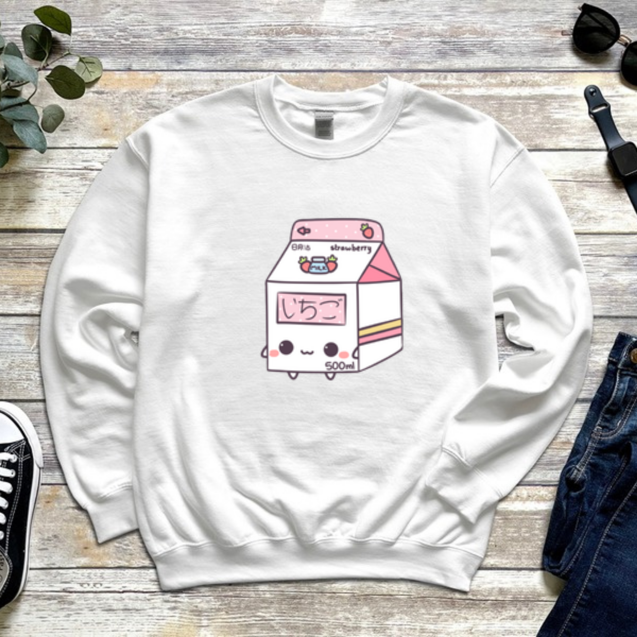 Strawberry Milk Carton Sweatshirt