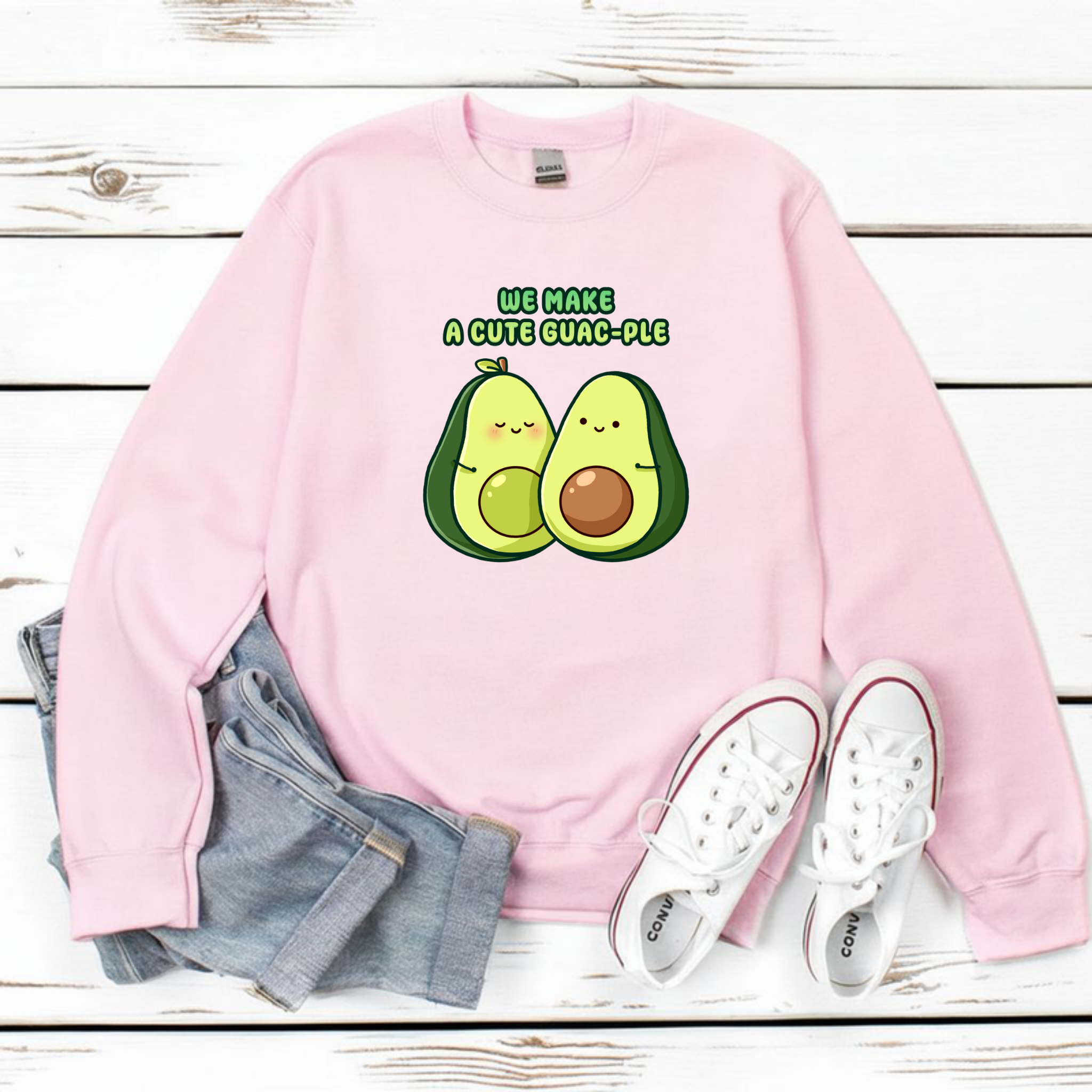 We Make a Cute Guac-ple Avocado Couple Sweatshirt
