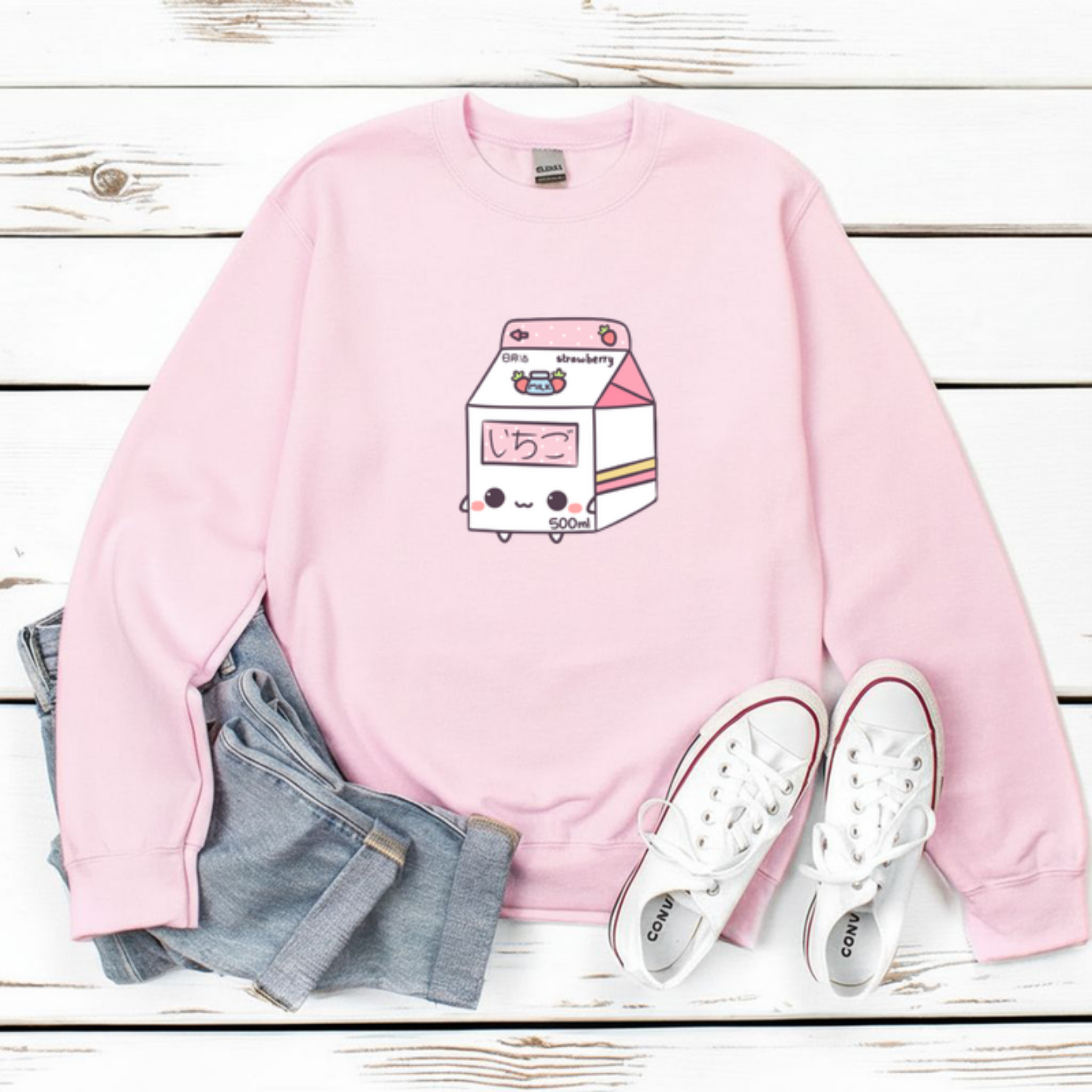 Strawberry Milk Carton Sweatshirt