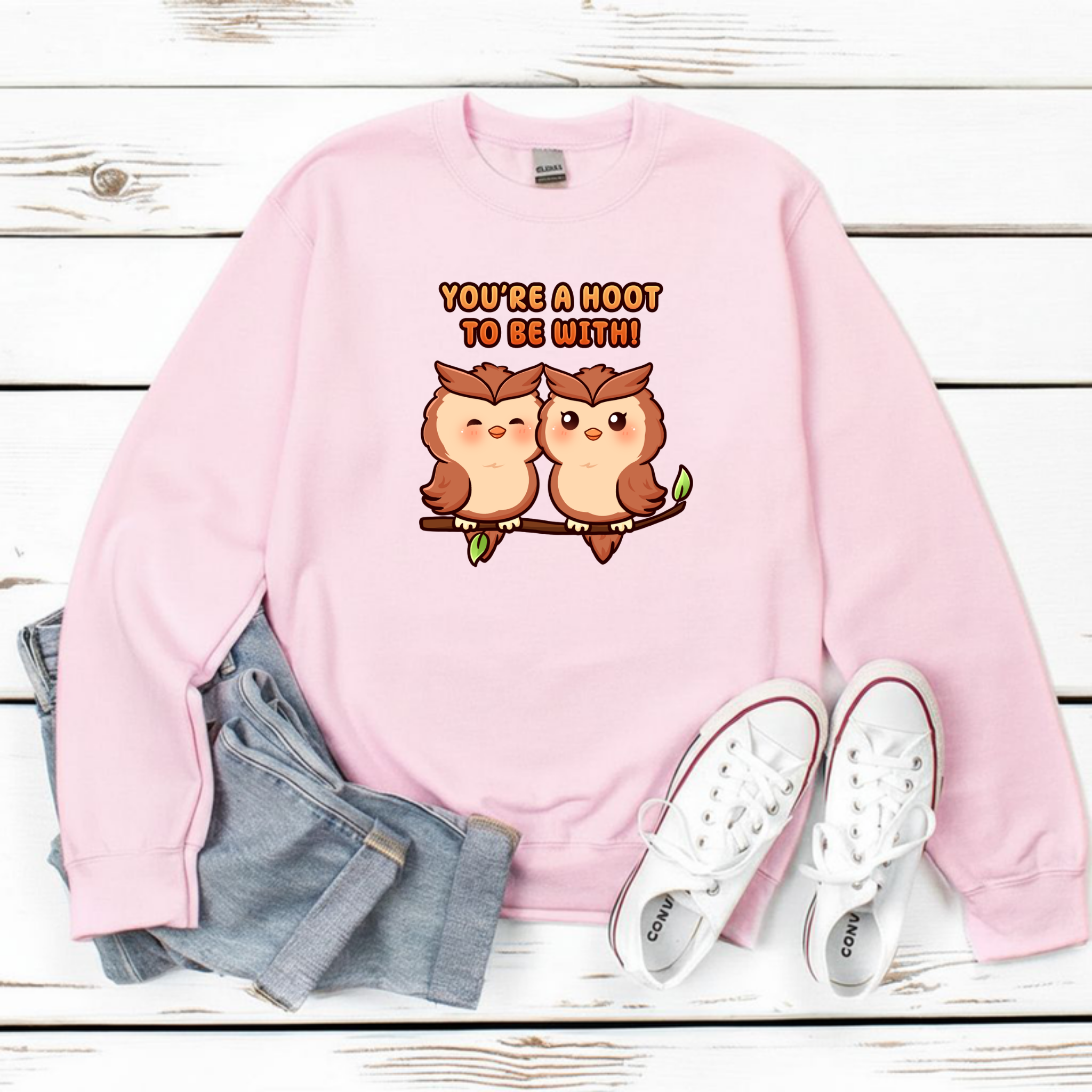 You're a Hoot to Be With Owl Couple Sweatshirt