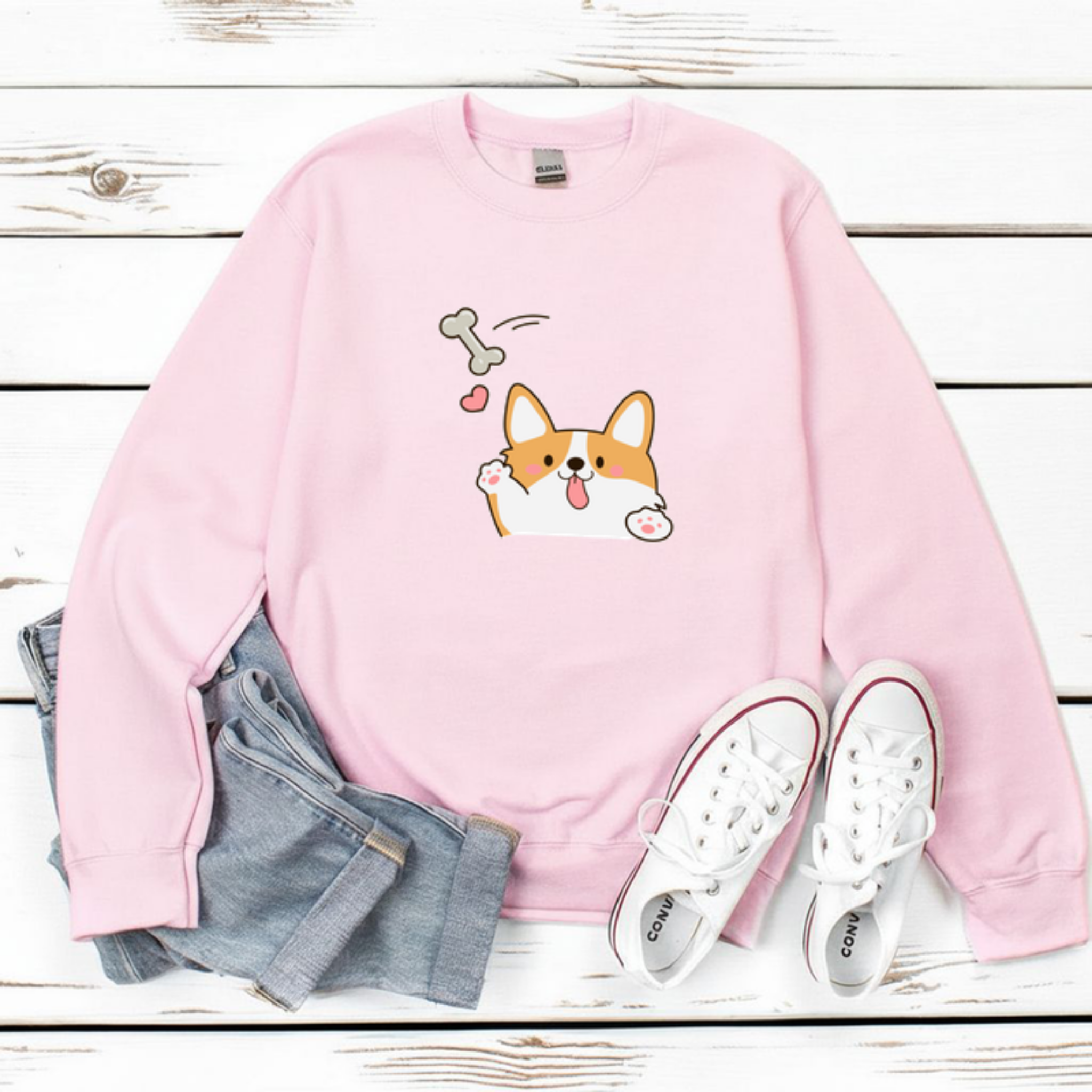 Dog Fetching Bone Sweatshirt