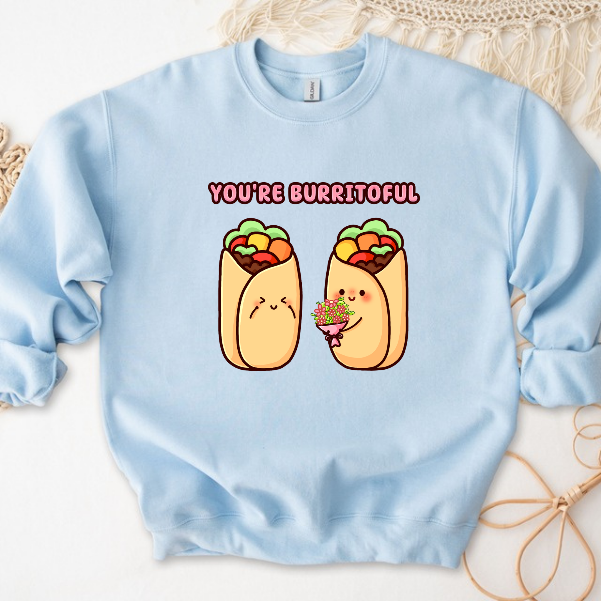 You're Burritoful Burrito Couple Sweatshirt