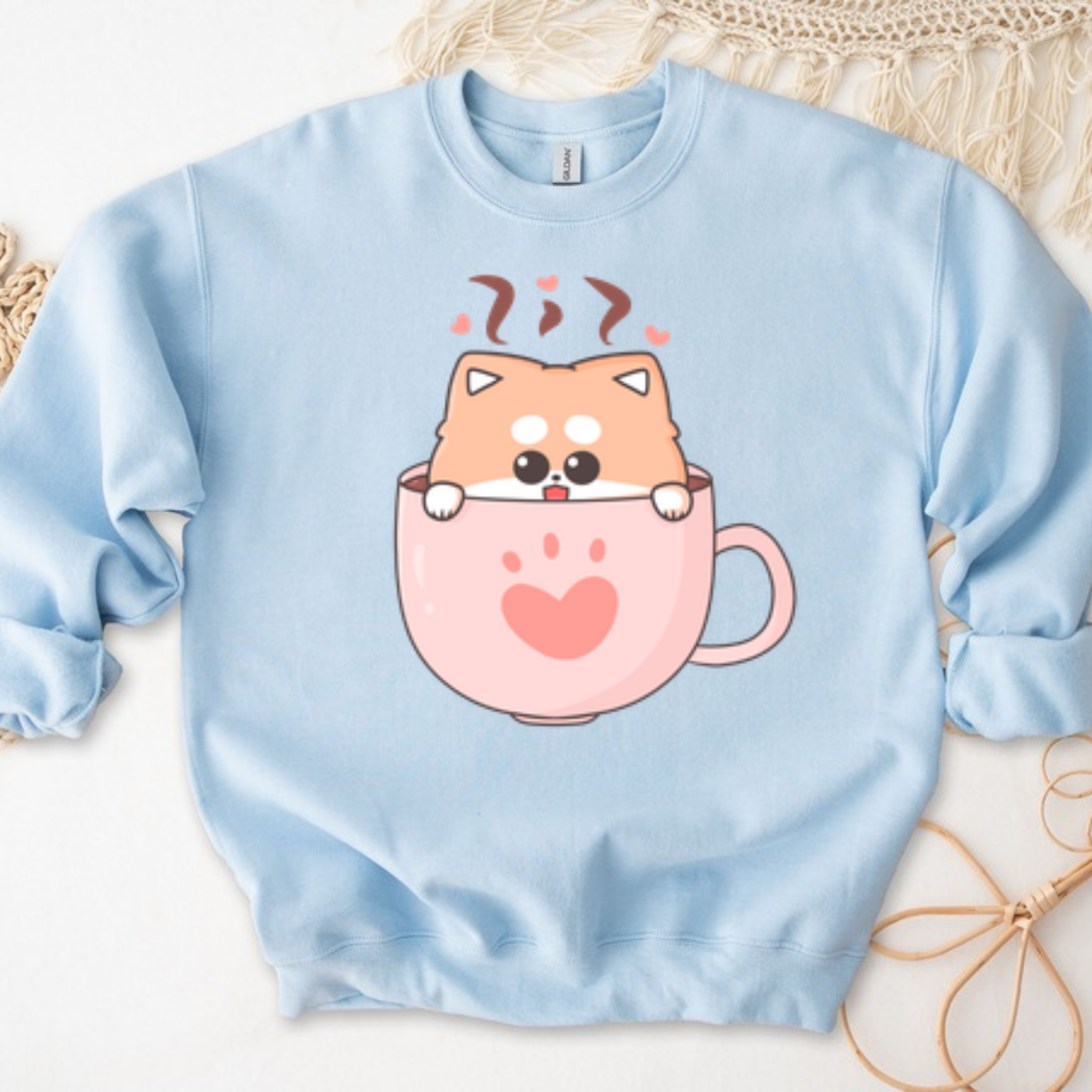 Puppy in a Teacup Sweatshirt