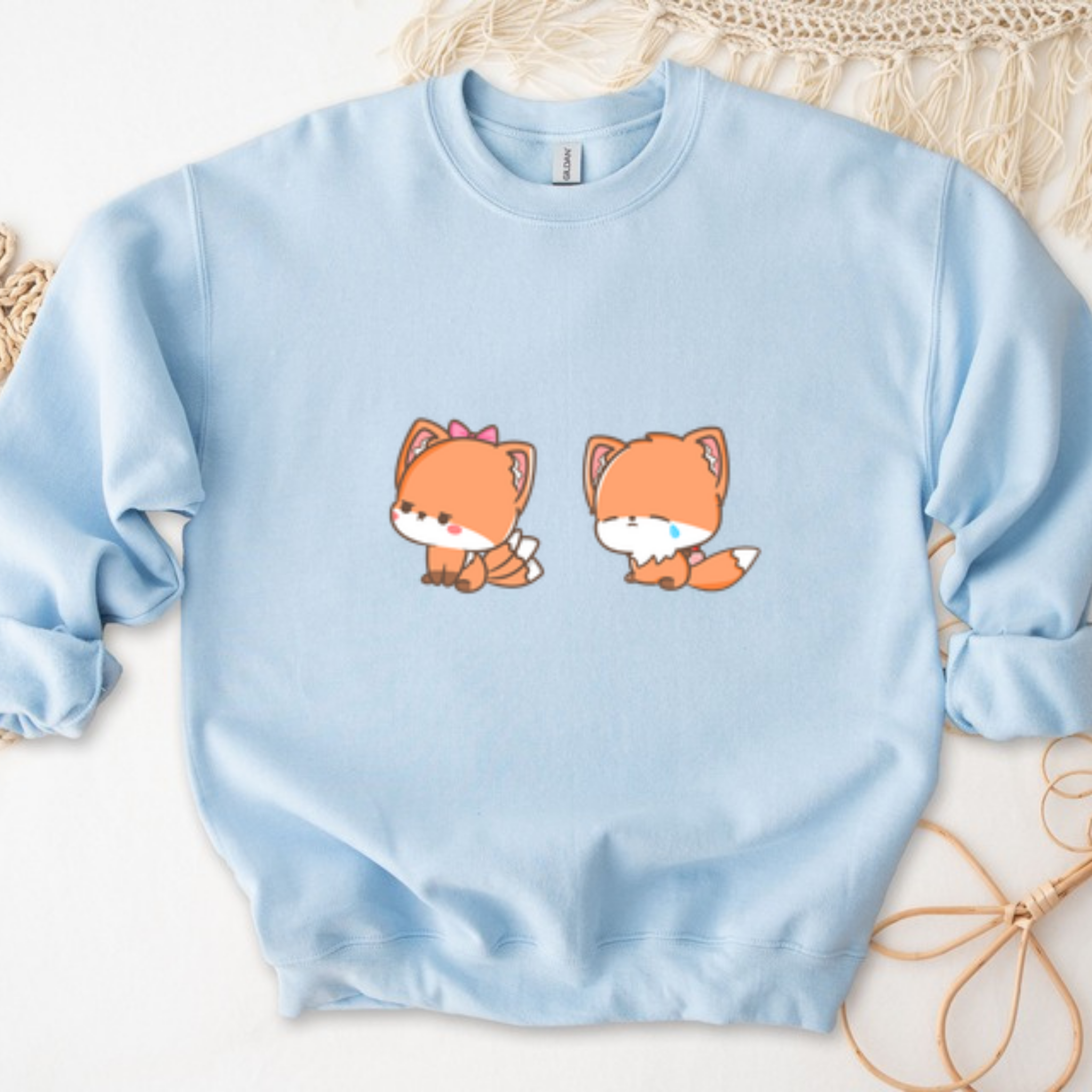 Upset Fox Couple Sweatshirt