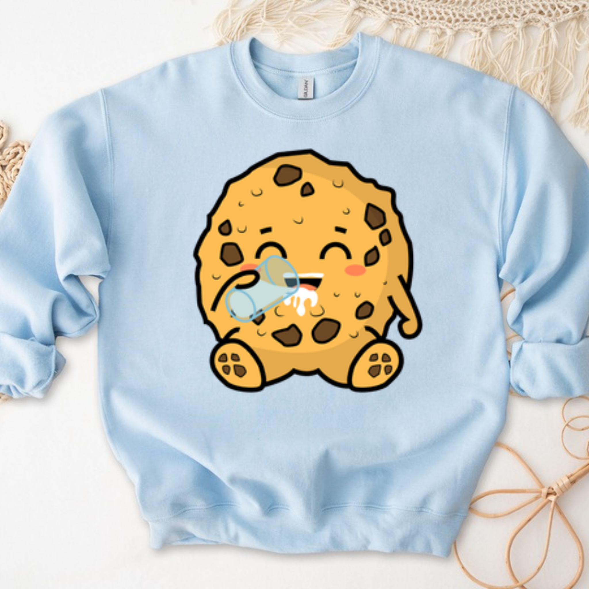 Cookie Drinking Milk Sweatshirt