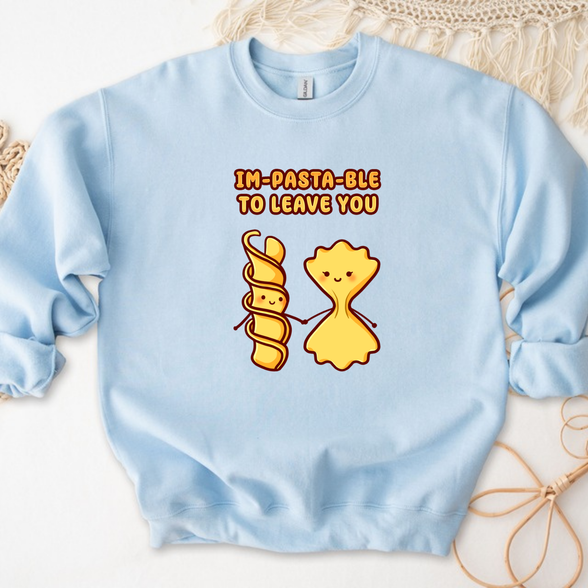 Im-Pasta-Ble to to Leave You Pasta Couple Sweatshirt