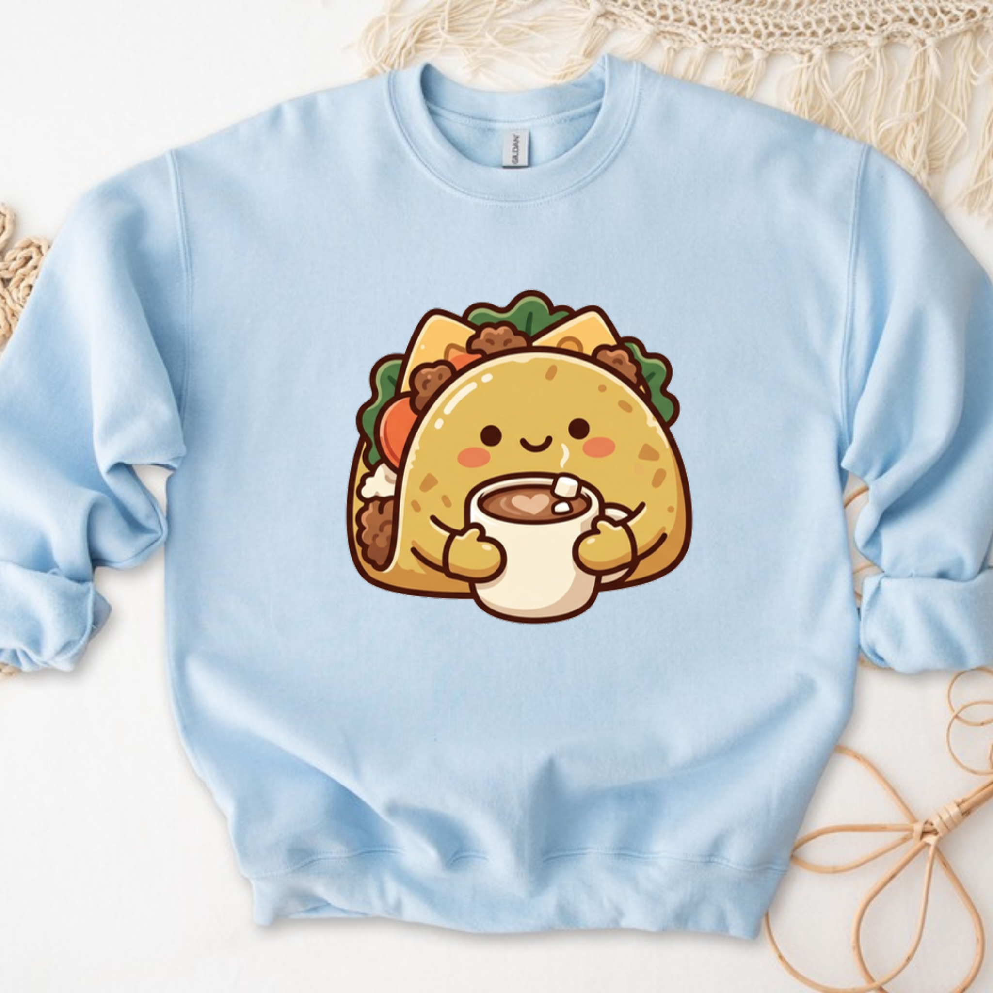 Cozy Taco Mascot Sweatshirt