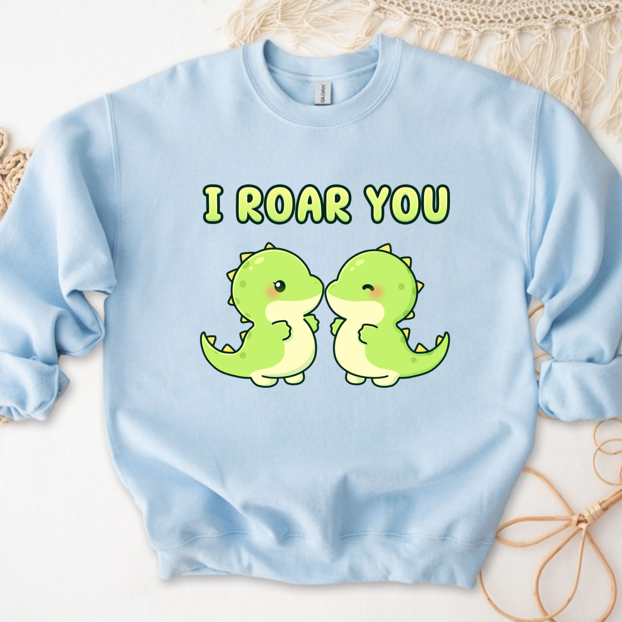 I Roar You Dinosaur Couple Sweatshirt