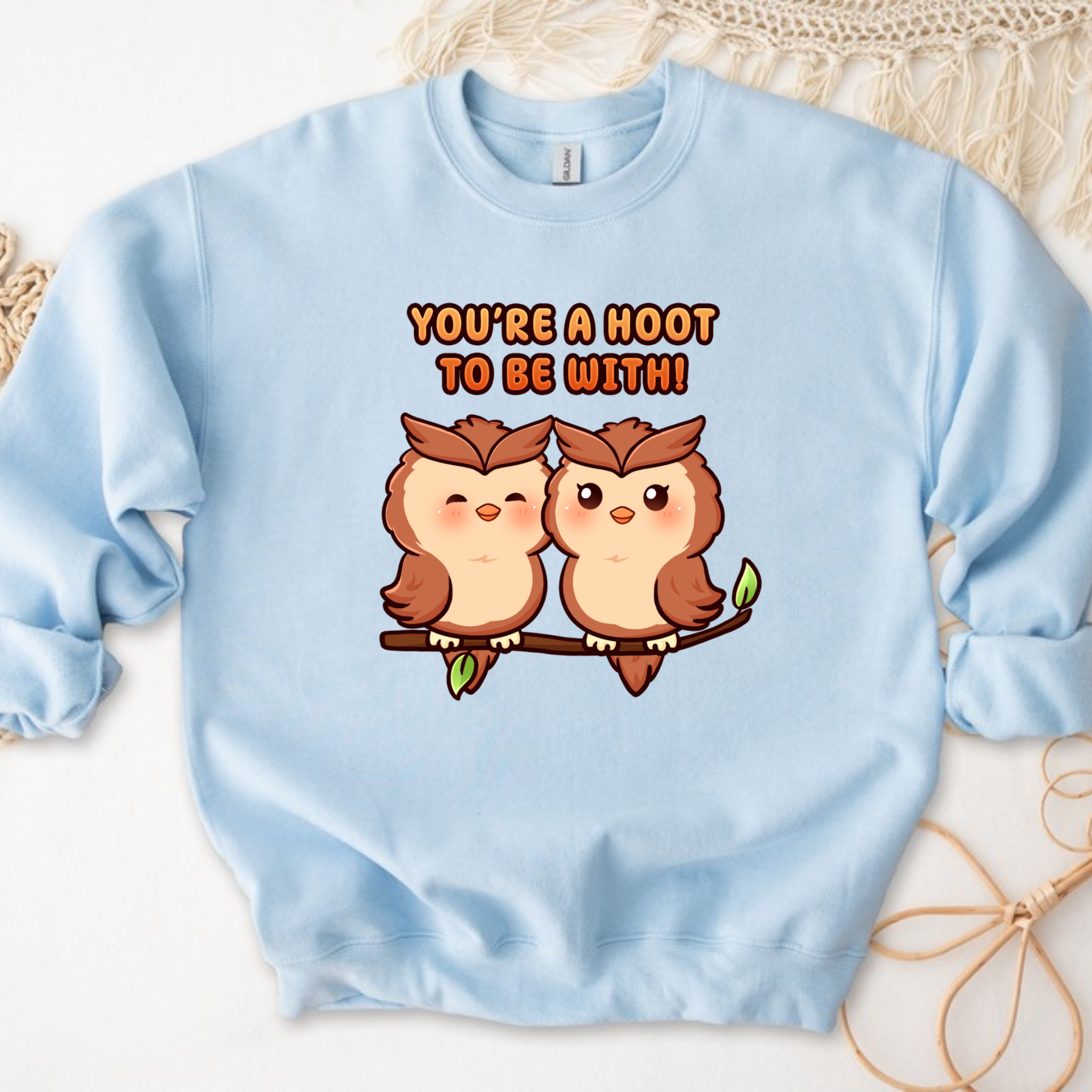 You're a Hoot to Be With Owl Couple Sweatshirt