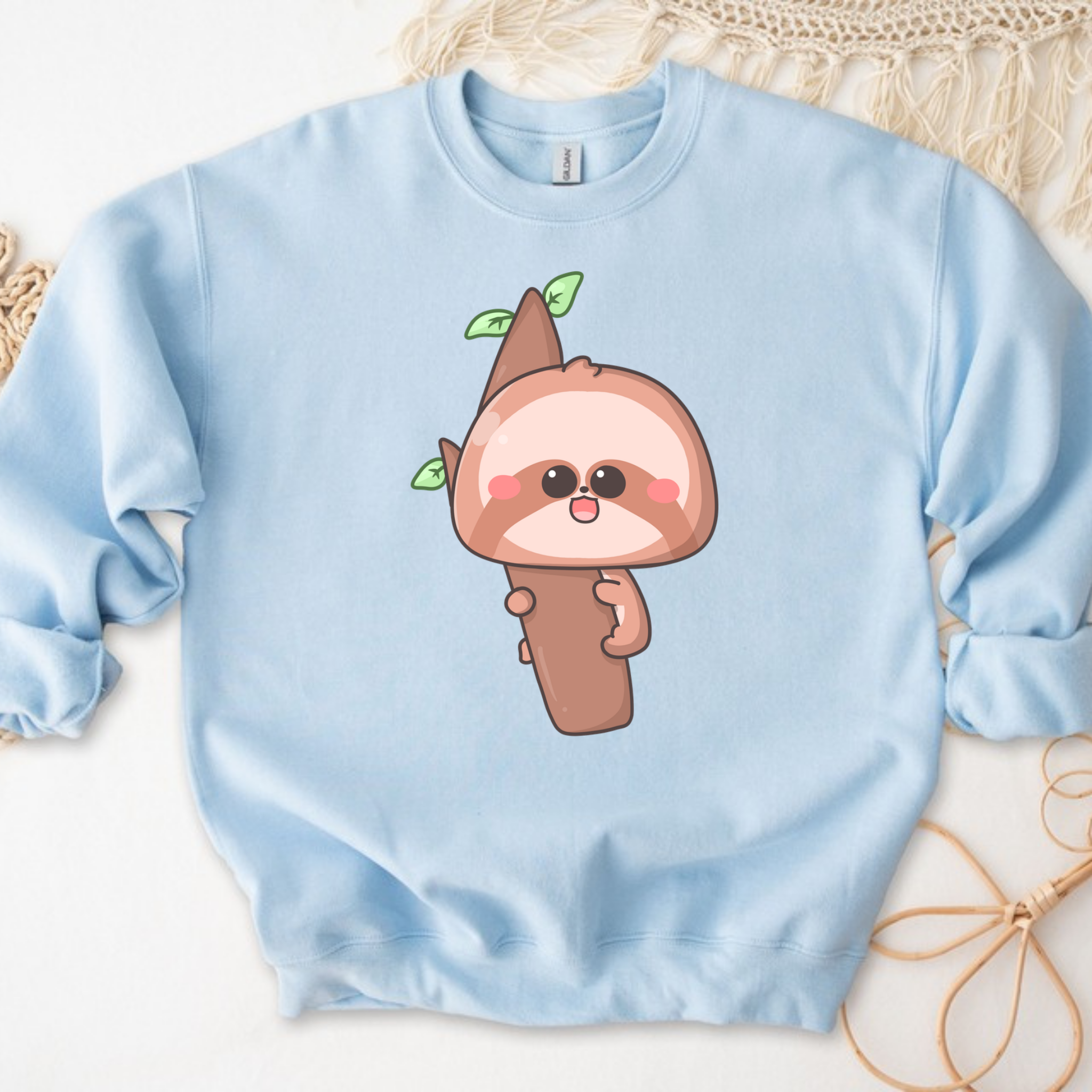 Baby Sloth on a Tree Branch Sweatshirt