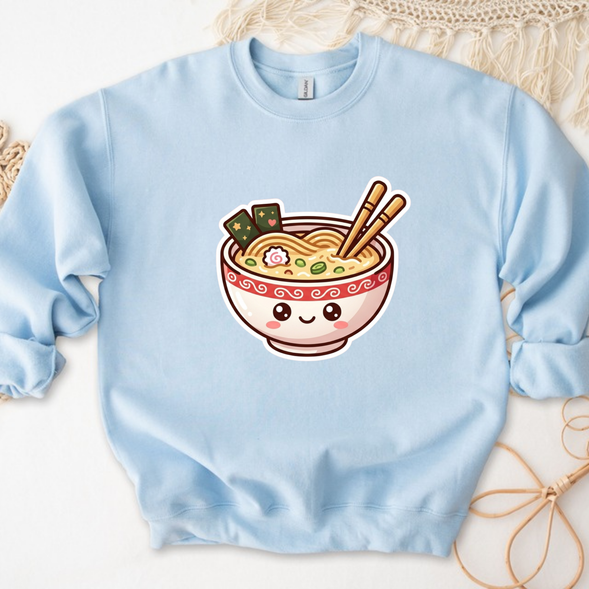Happy Ramen Bowl Mascot Sweatshirt
