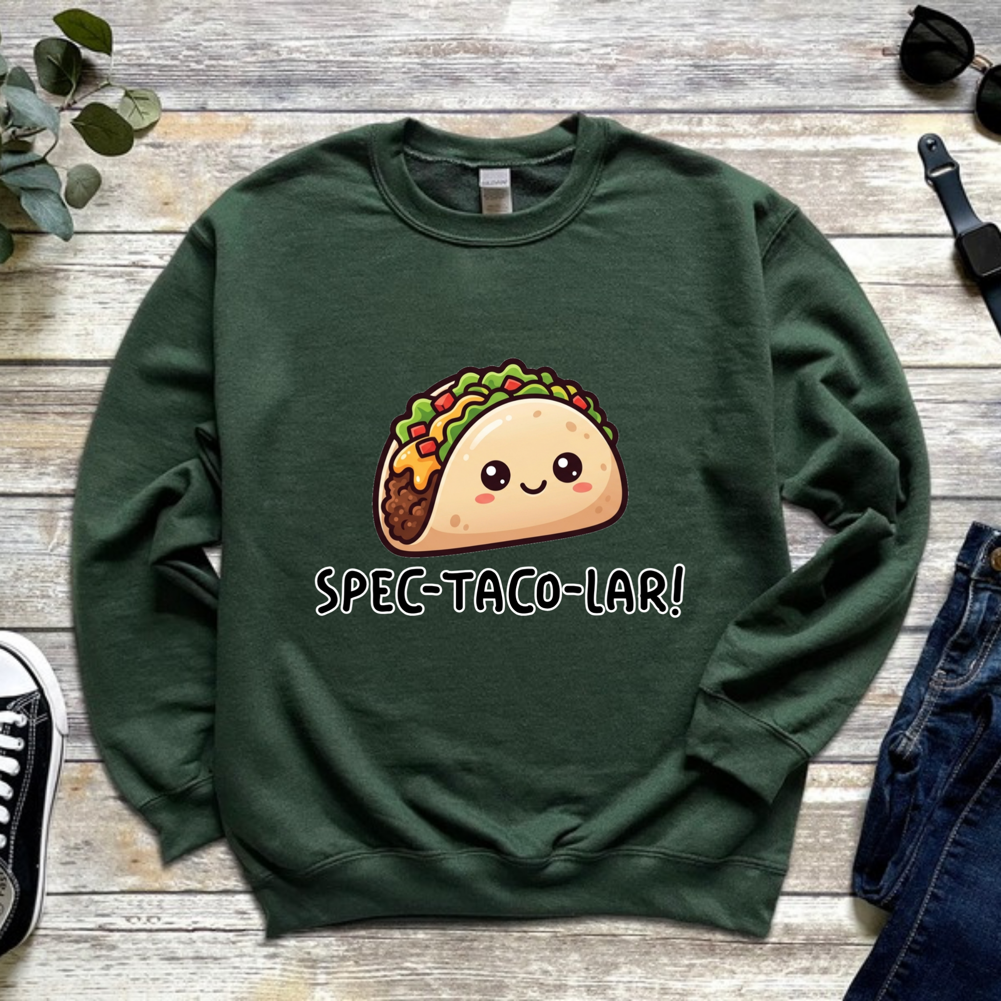 Spec-taco-lar!  Taco Sweatshirt