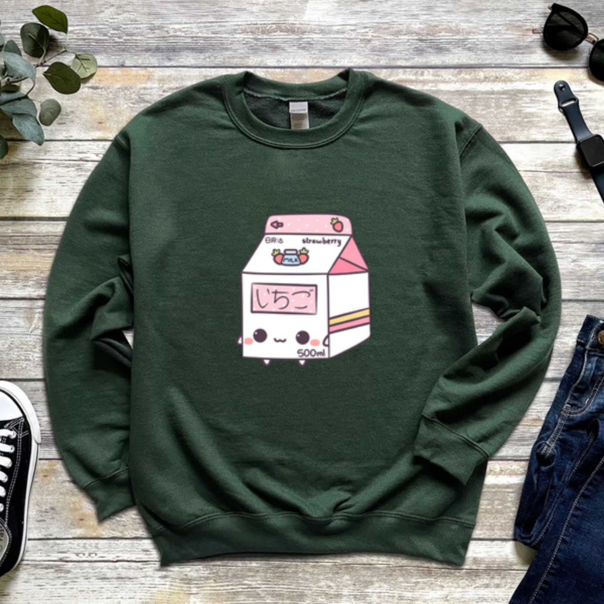 Strawberry Milk Carton Sweatshirt