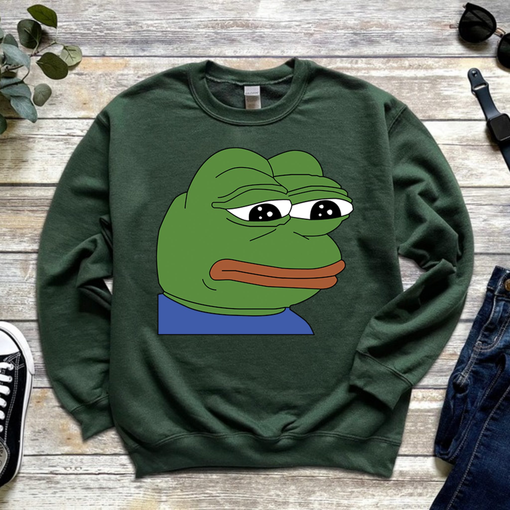 Sad Pepe the Frog Sweatshirt