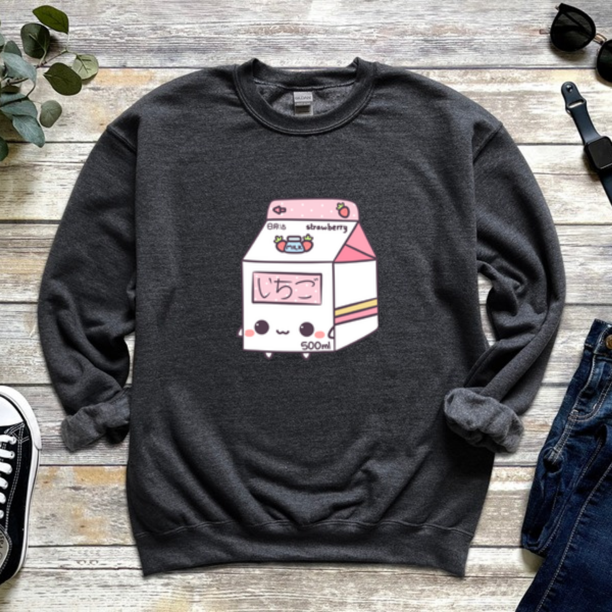 Strawberry Milk Carton Sweatshirt