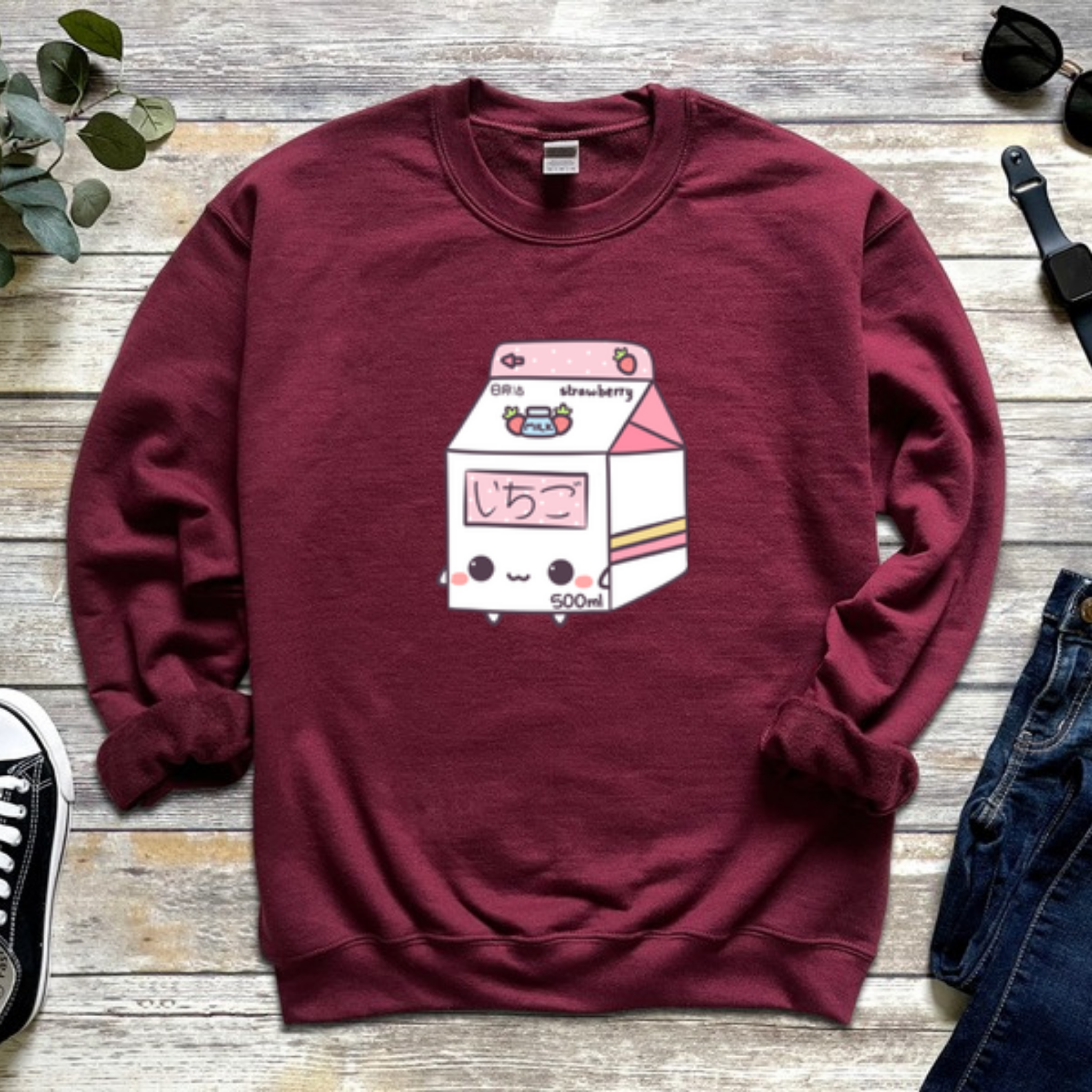 Strawberry Milk Carton Sweatshirt