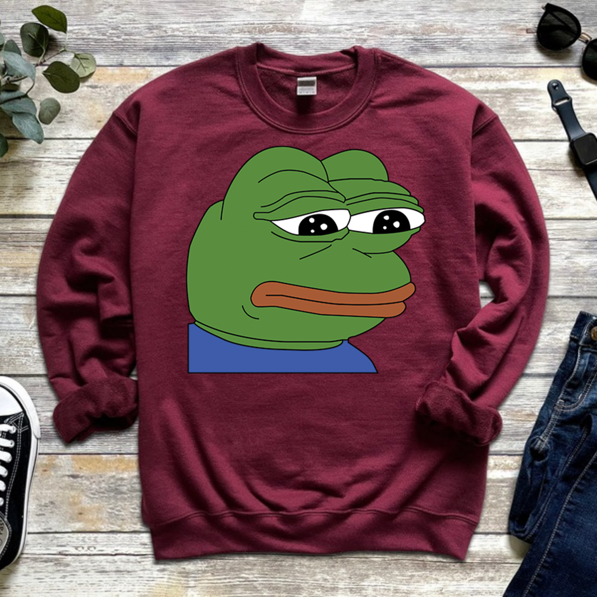 Sad Pepe the Frog Sweatshirt