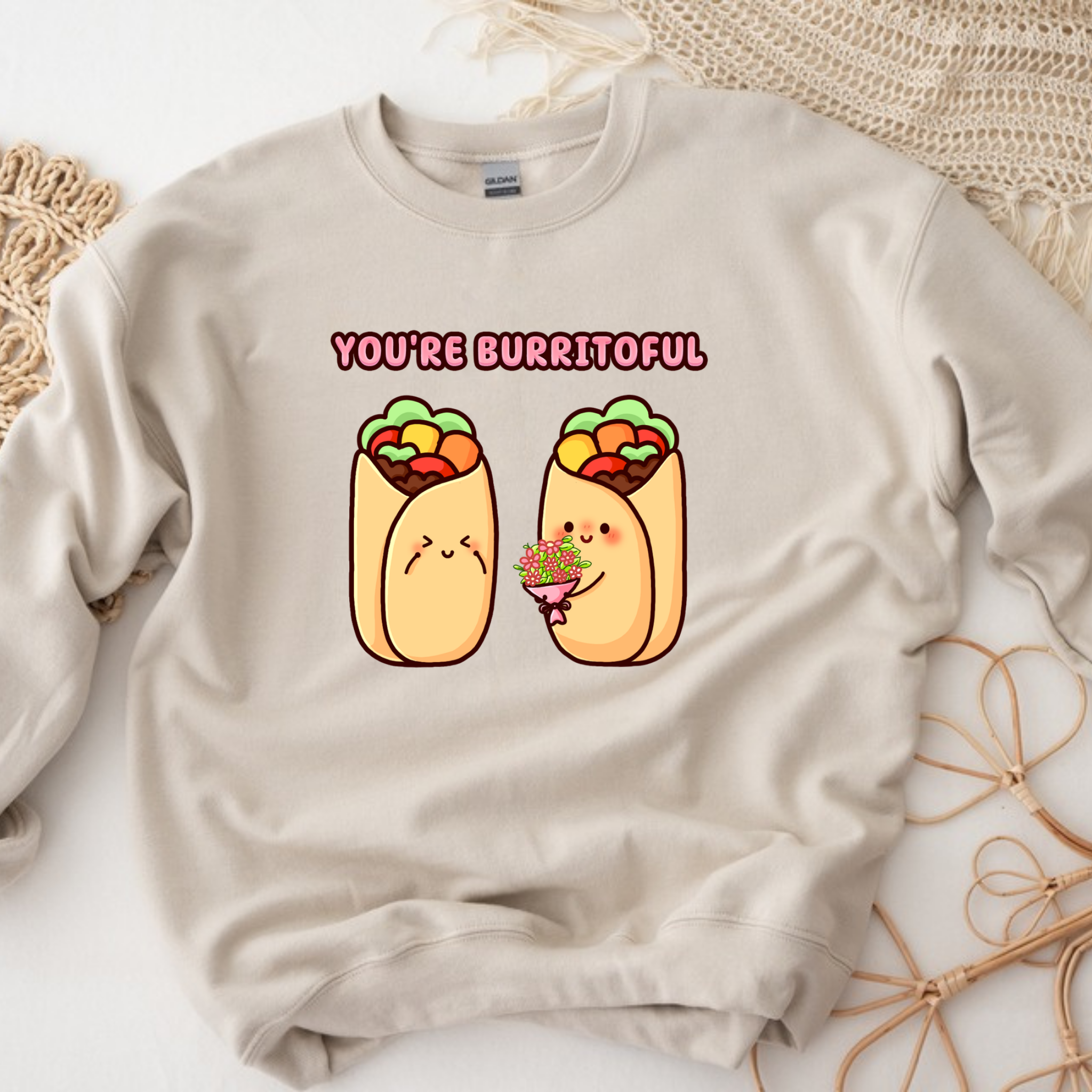 You're Burritoful Burrito Couple Sweatshirt
